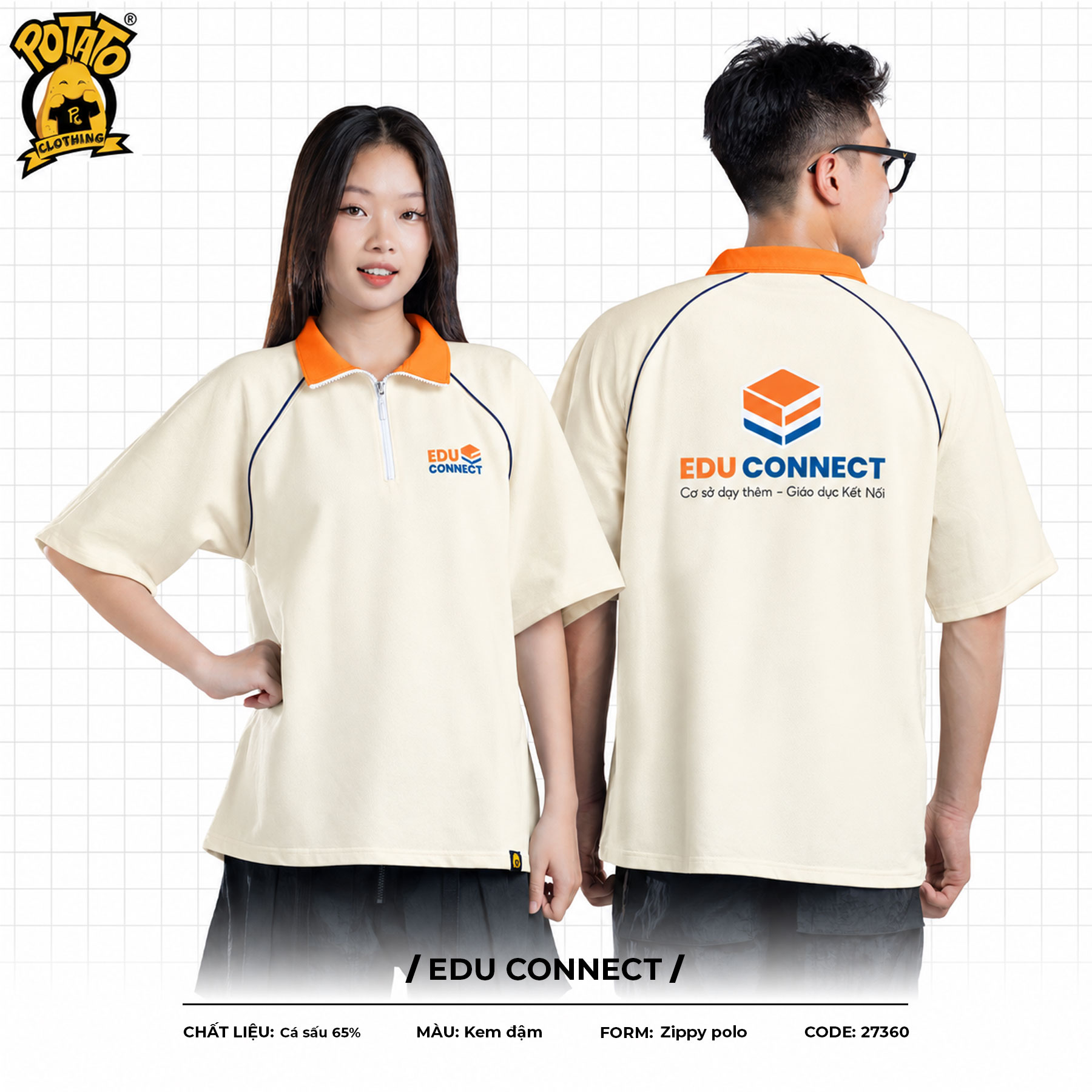 Đồng phục zippy polo Edu Connect