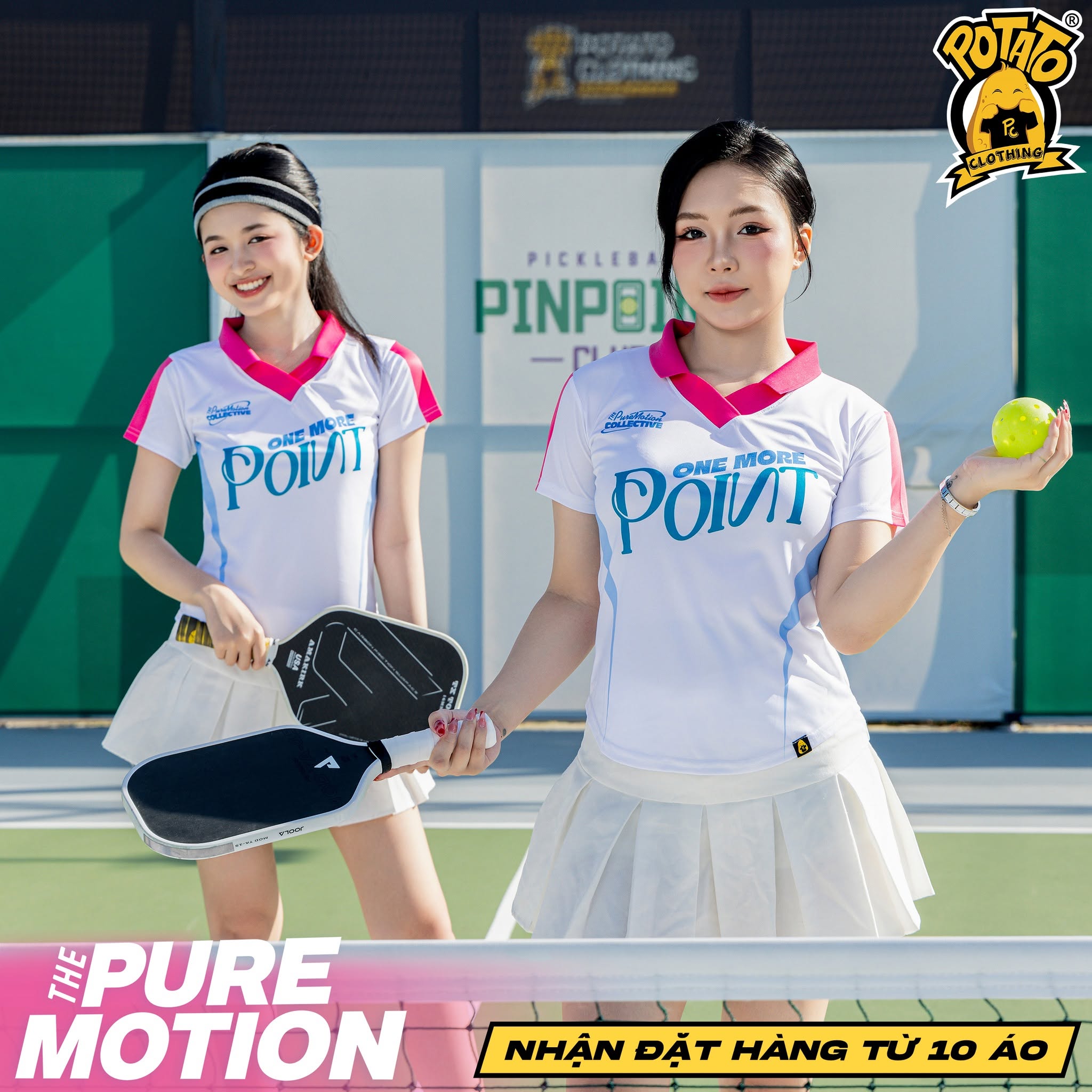 BST Đồng phục Pickleball The Puremotion Hồng
