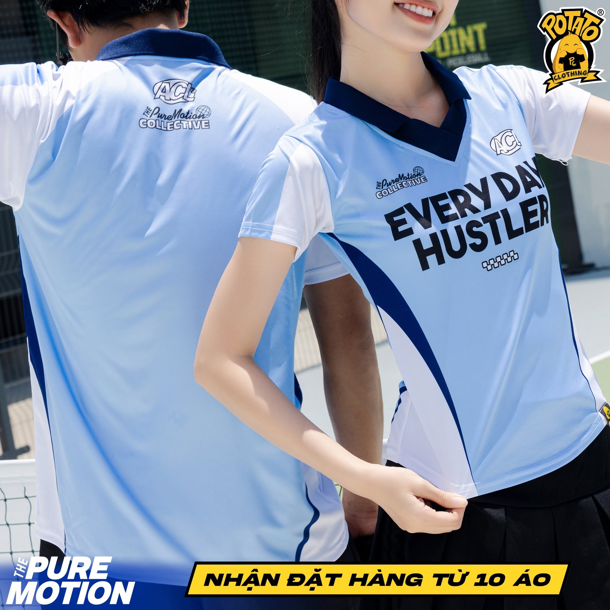 BST Đồng phục Pickleball The Puremotion Xanh Dương