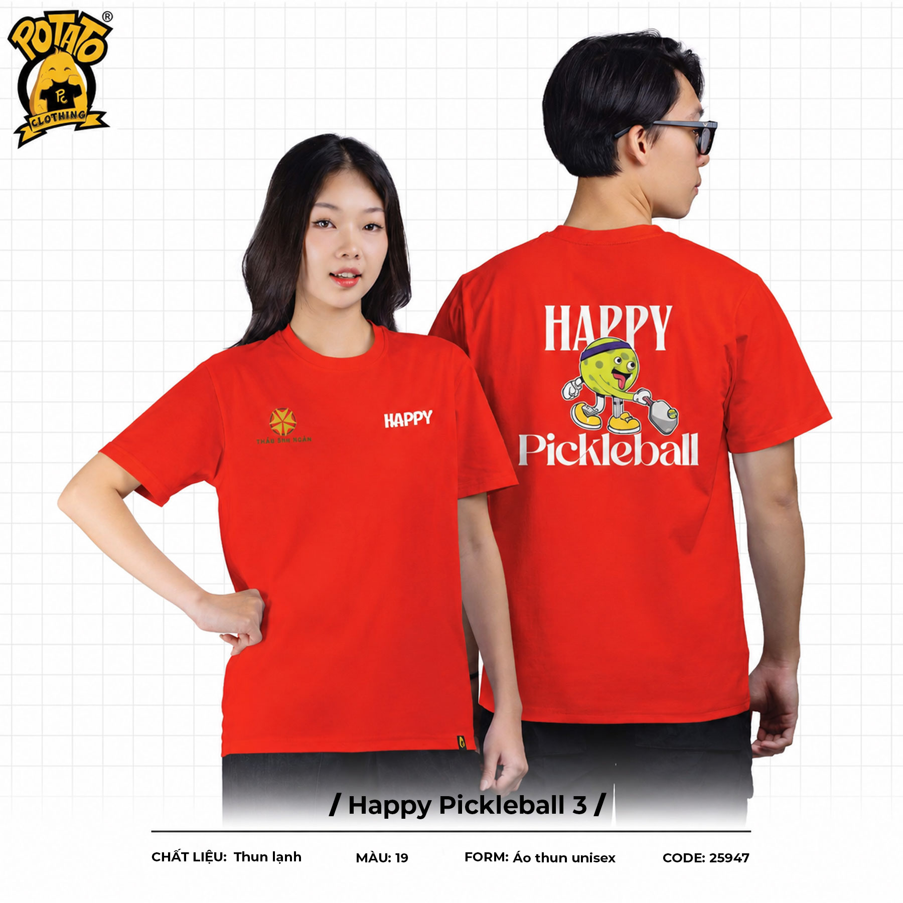 Đồng Phục Happy Pickleball Cam
