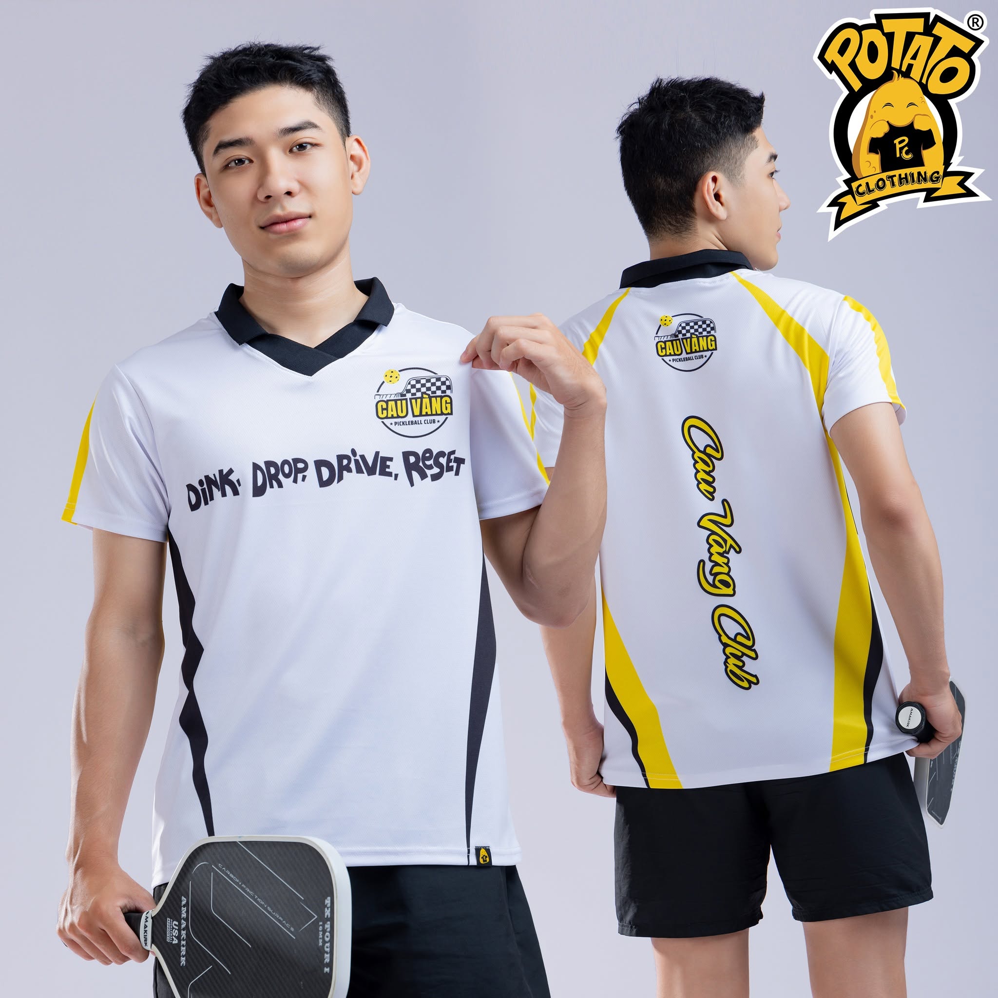 Đồng phục polo Pickleball Cậu Vàng Pickleball Club
