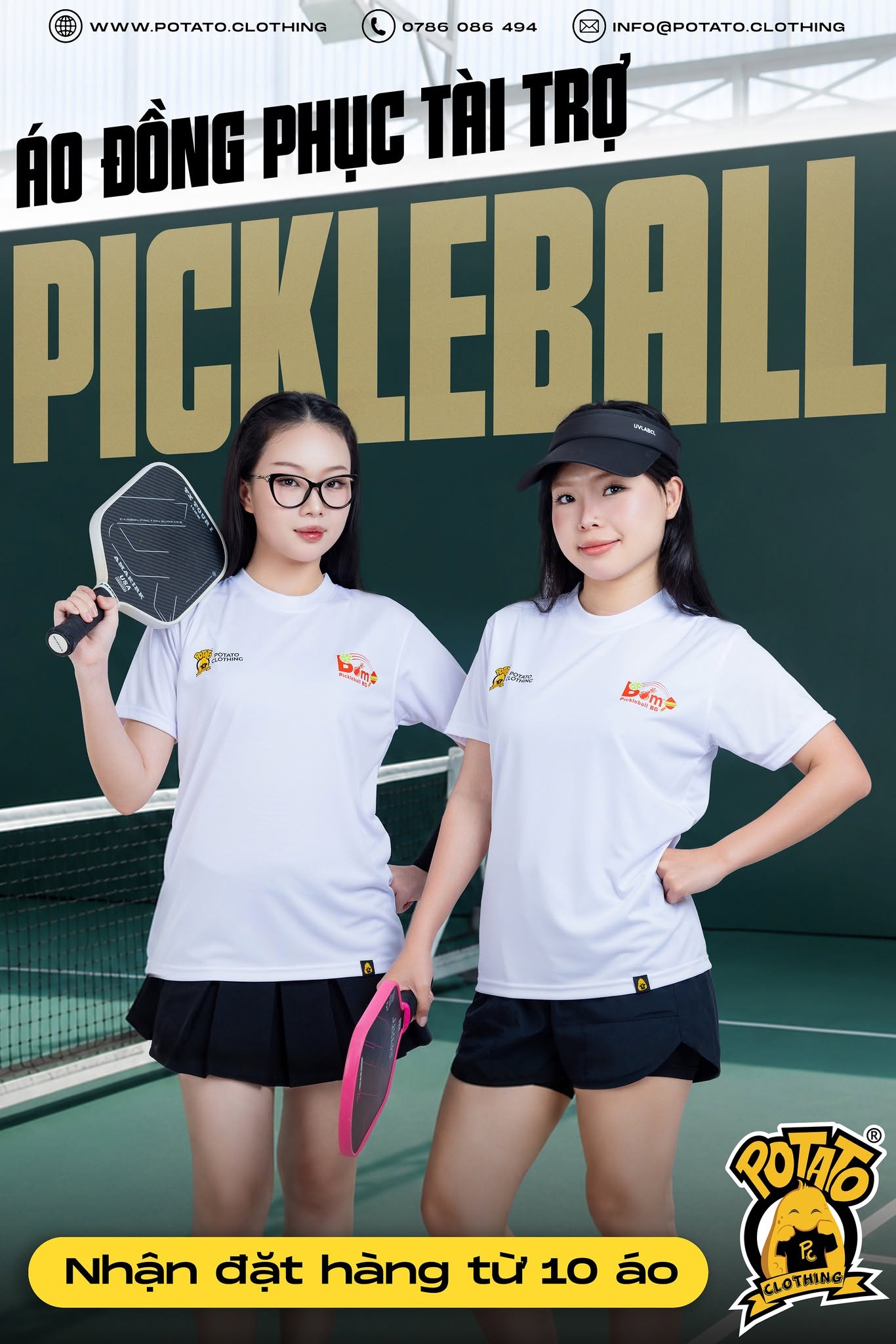 Đồng phục áo thun BOM Pickleball
