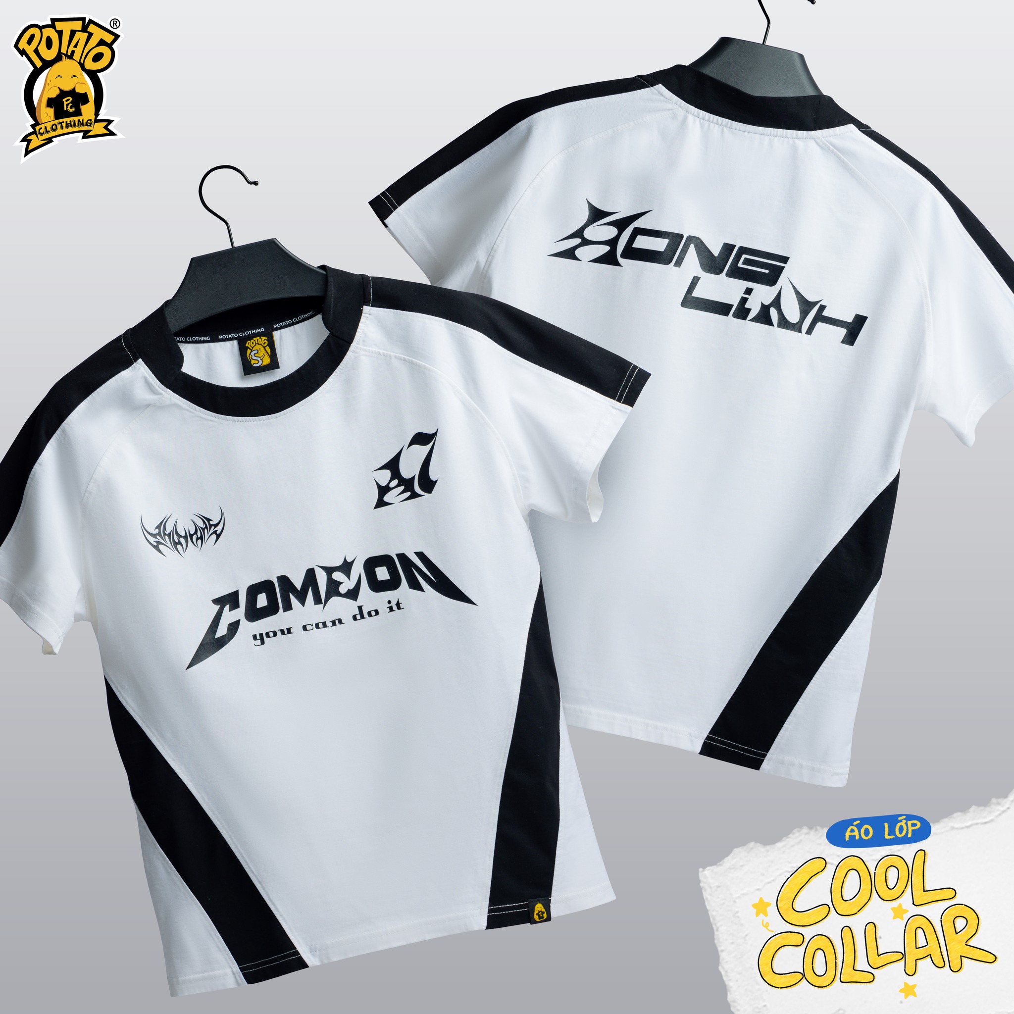 BST Áo thun Cool Collar trắng