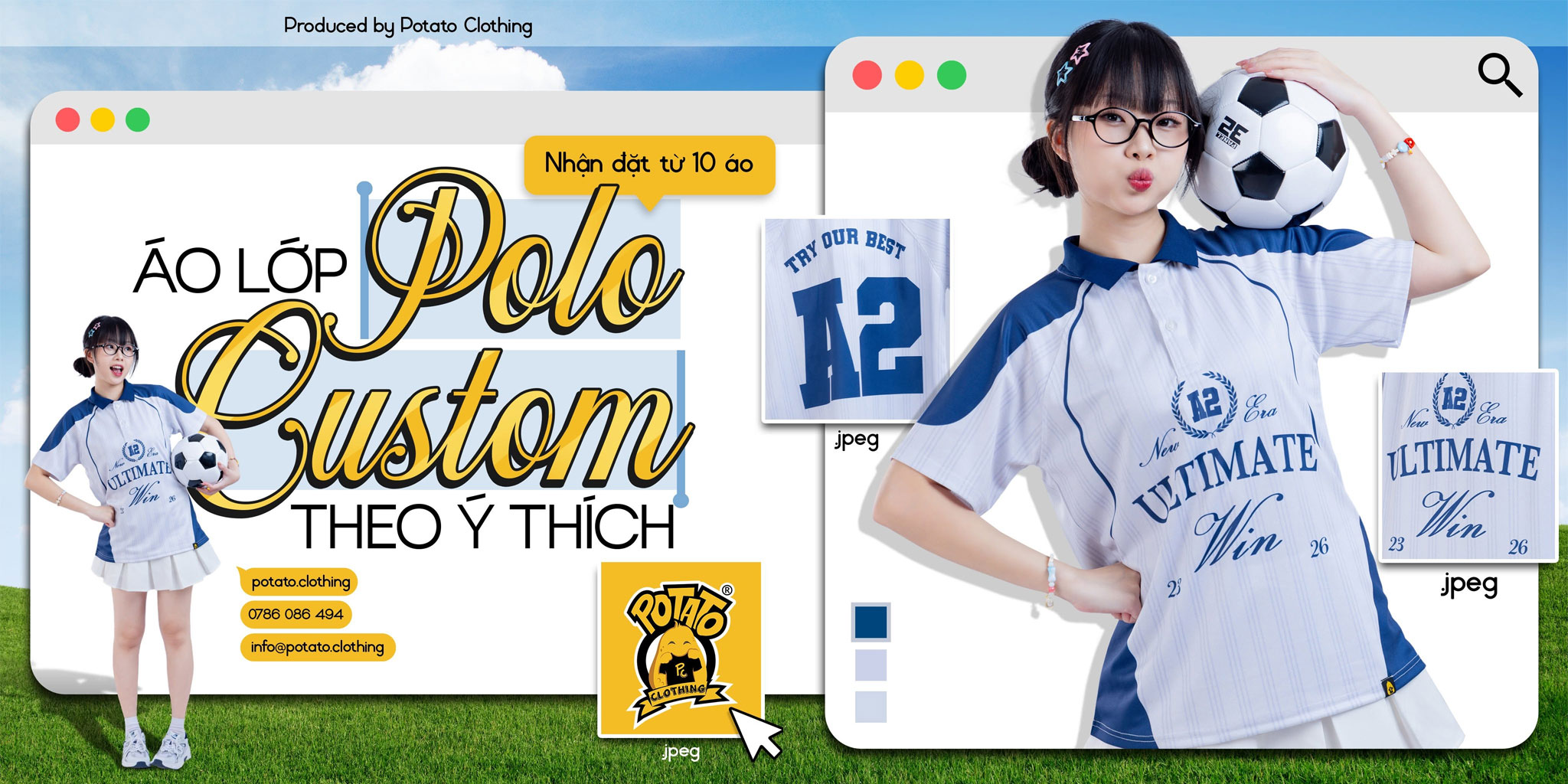 Áo lớp polo 12A2 - Hòa Đa