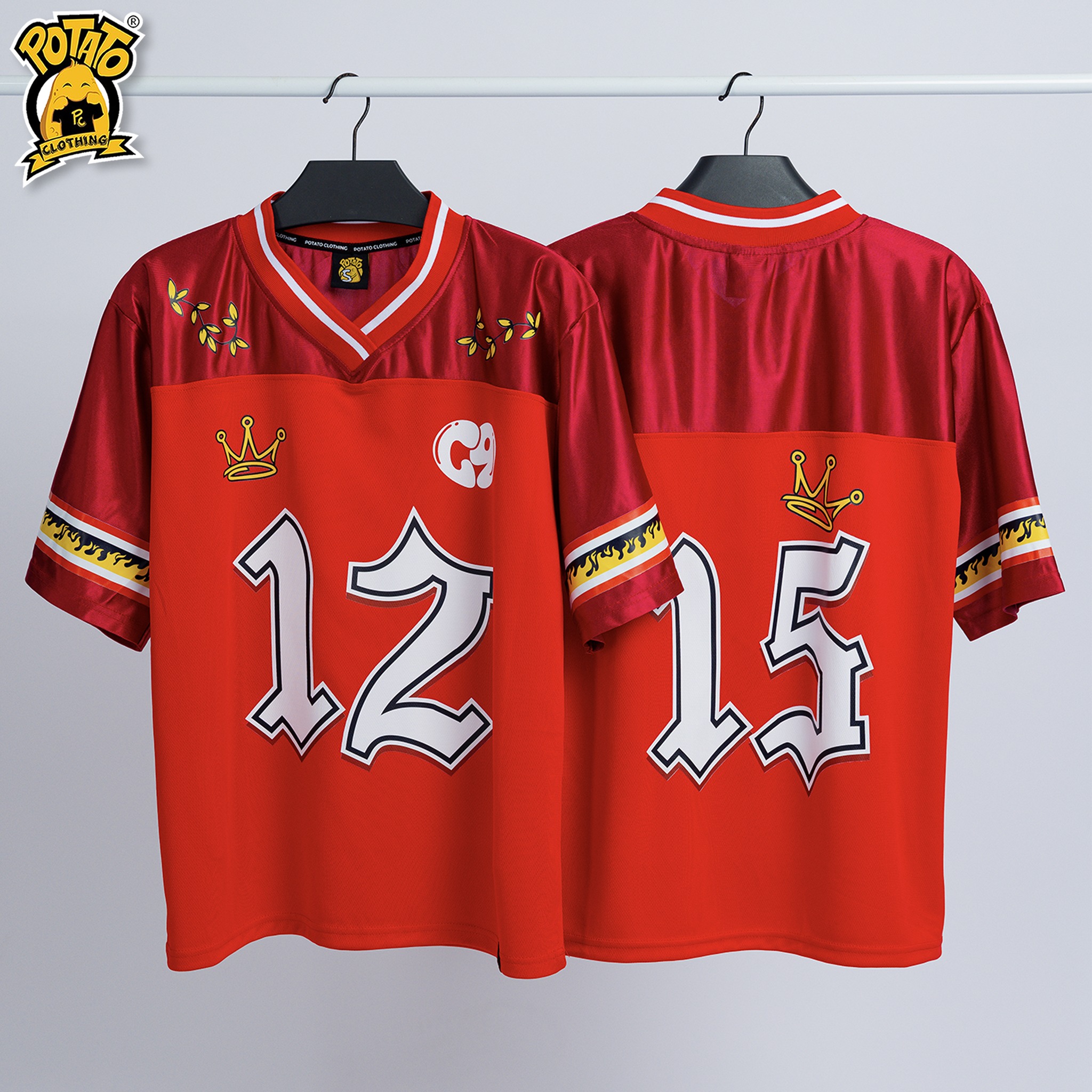 Áo lớp bóng bầu dục Funky Jersey - Hồng