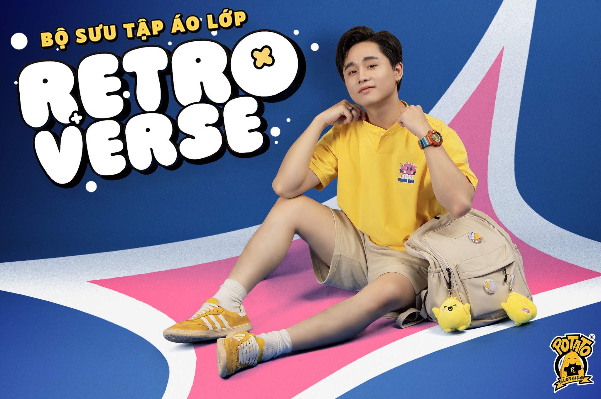 ÁO LỚP CỔ TRÒN RETROVERSE - VÀNG