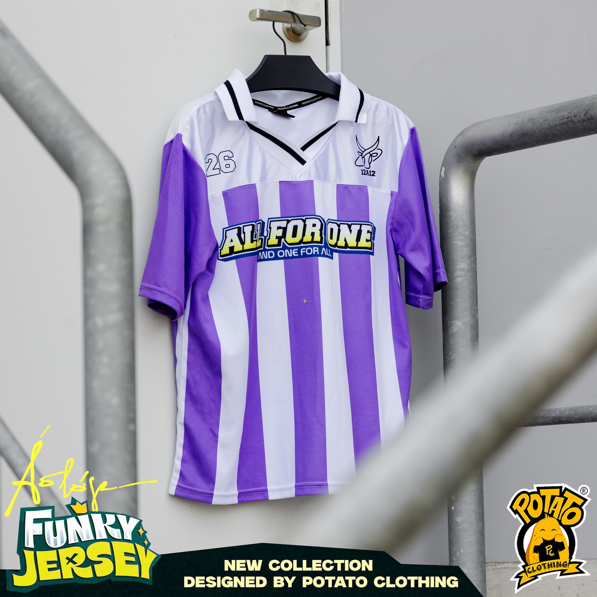 ÁO LỚP BÓNG BẦU DỤC FUNKY JERSEY - TÍM