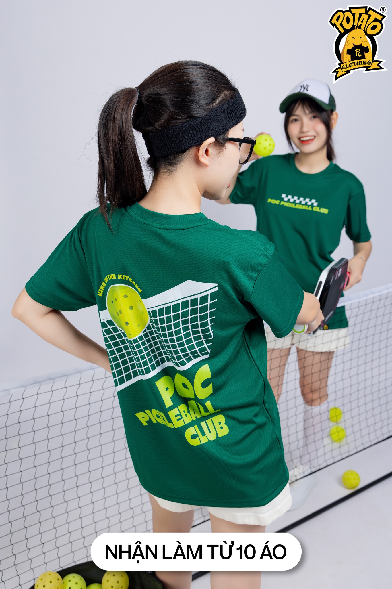 ĐỒNG PHỤC THỂ THAO POC PICKLEBALL CLUB - XANH LÁ