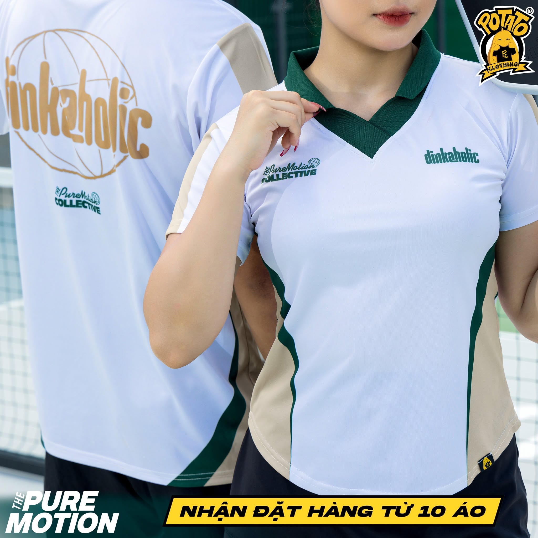 BST Đồng phục Pickleball The Puremotion Xanh Lá