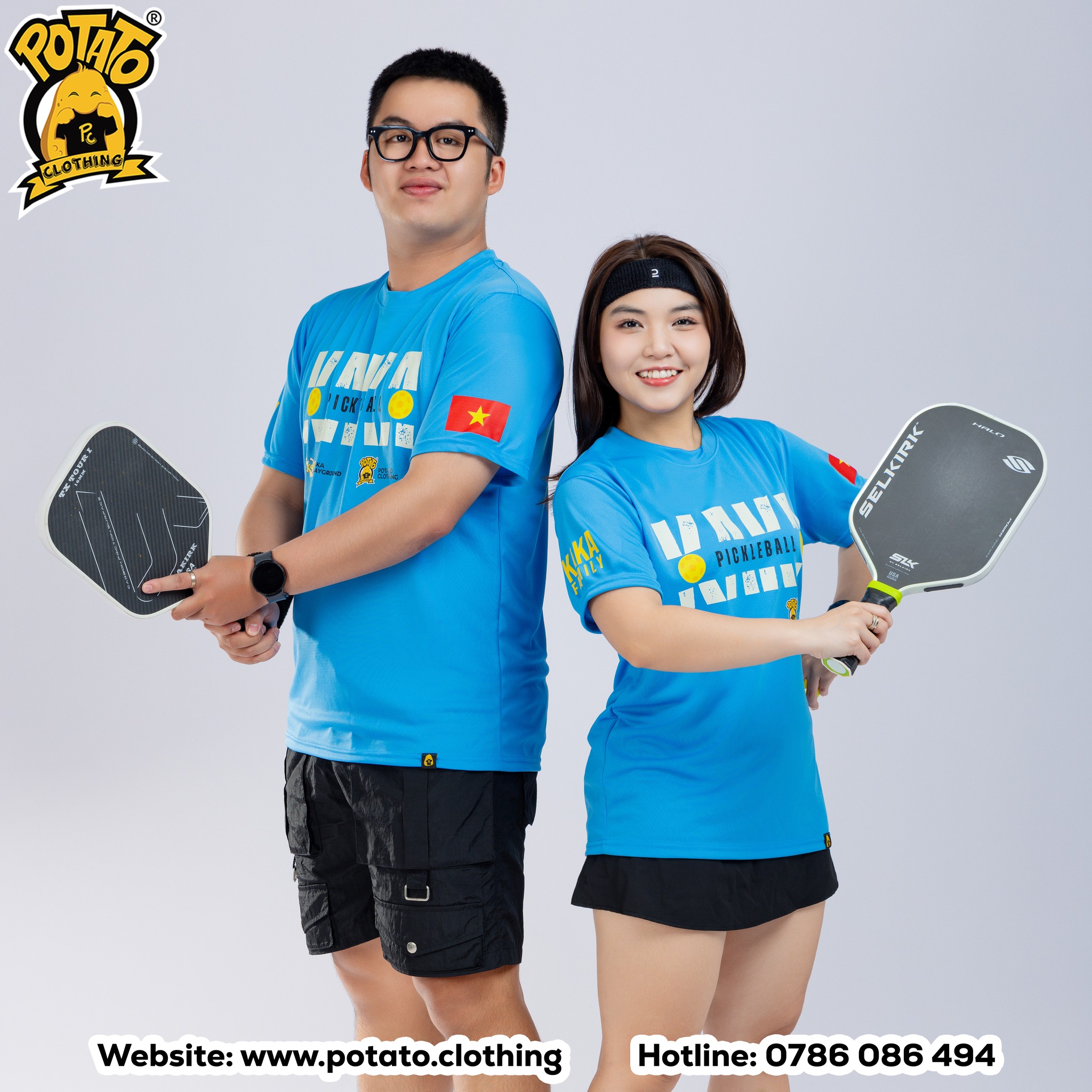 Đồng Phục KAKA Pickleball Xanh Dương