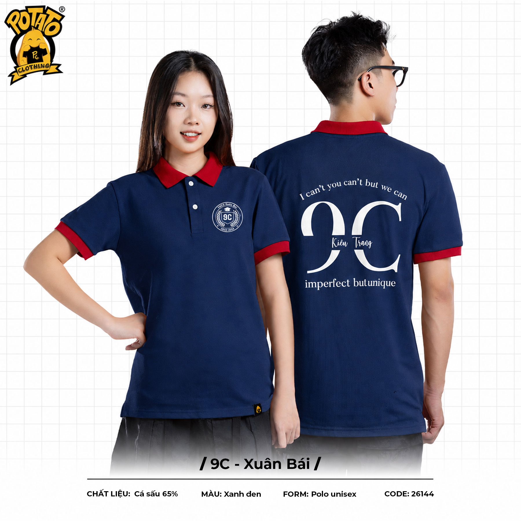 Áo lớp polo 9C - Xuân Bái