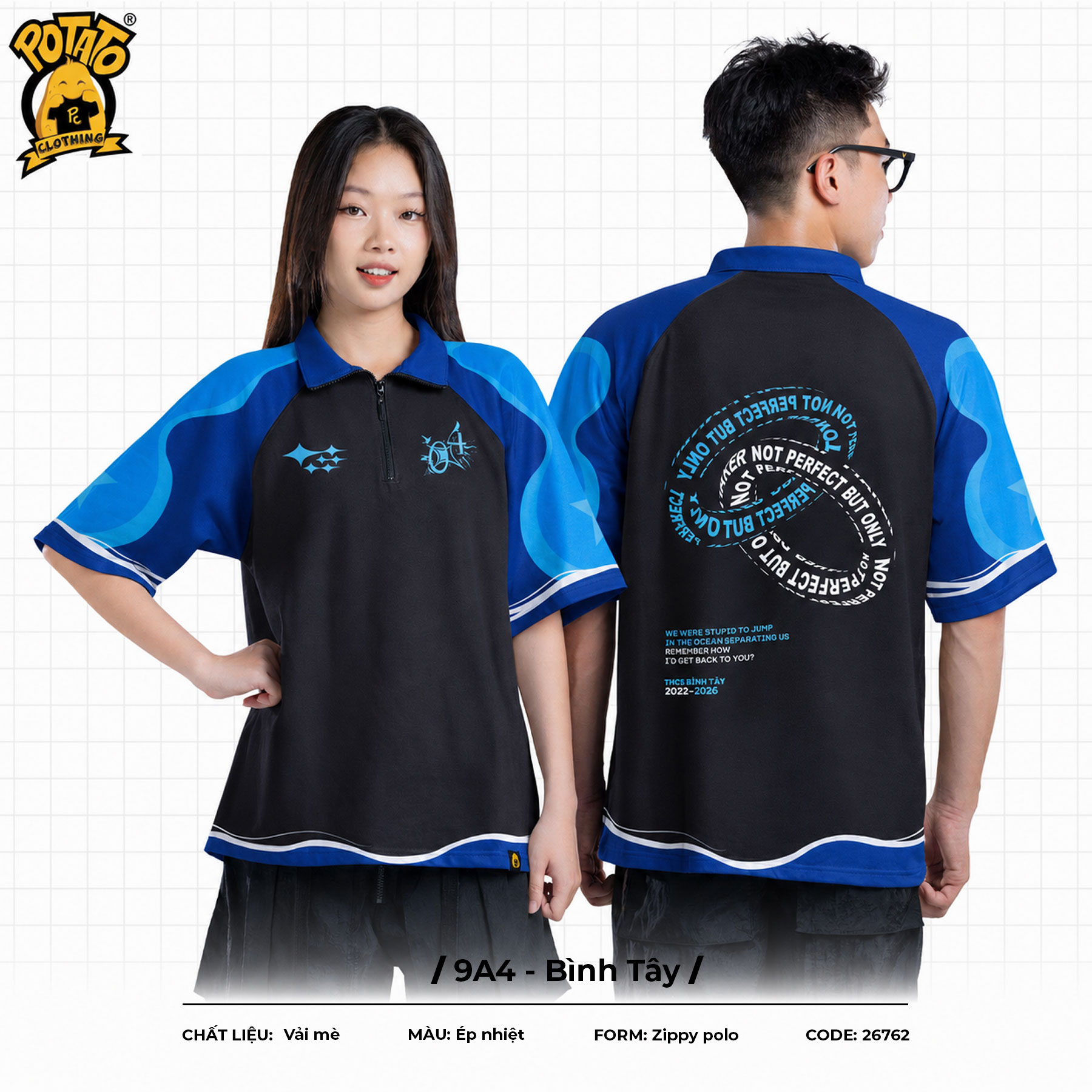 Áo lớp zippy polo 9A4 - Bình Tây