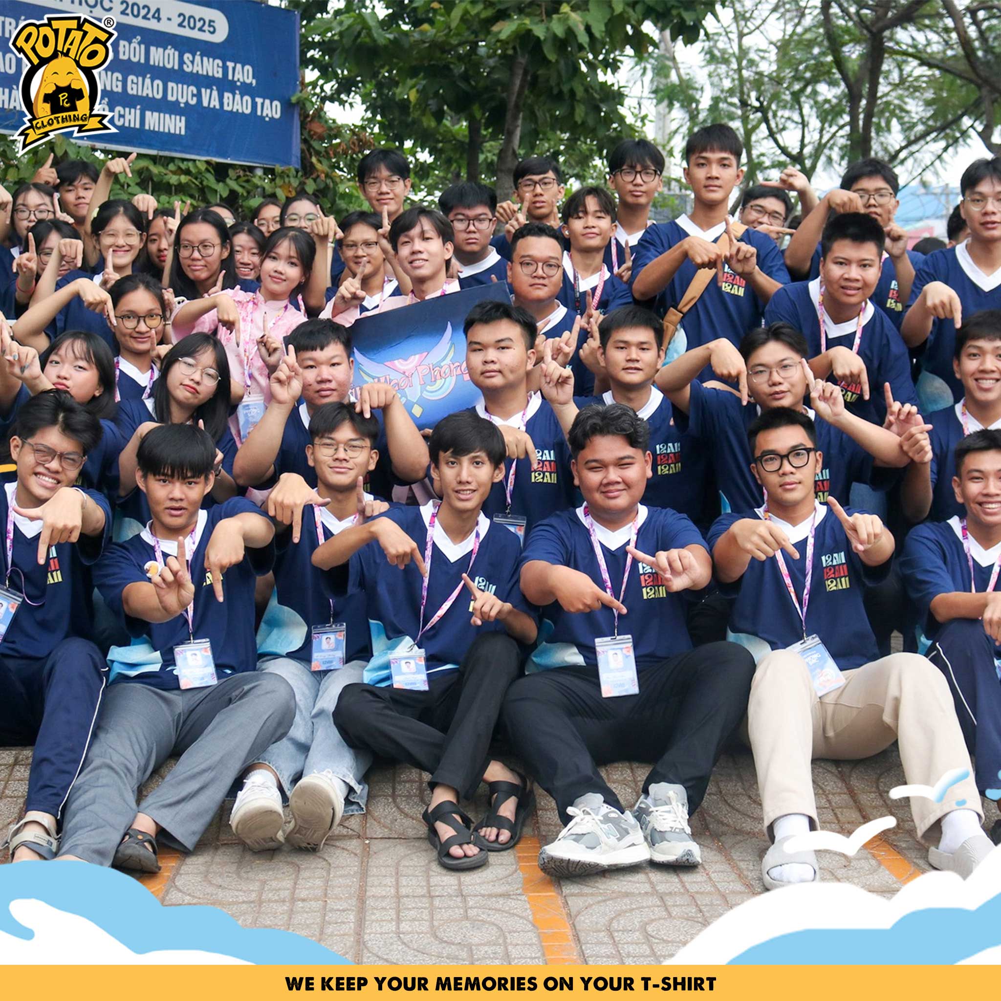 ÁO LỚP BÓNG BẦU DỤC 12A11 - NGUYỄN HỮU CẦU