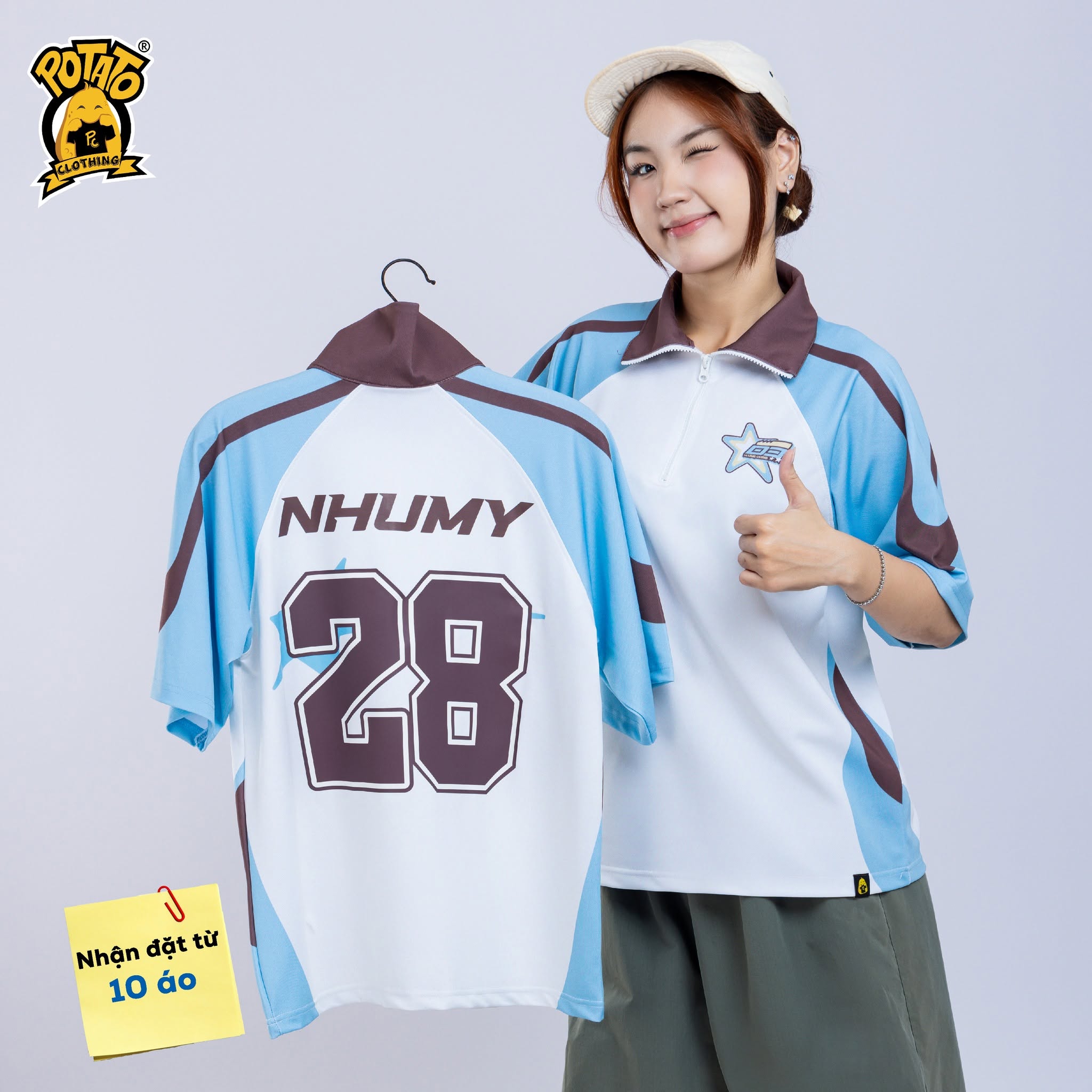 Áo lớp zippy polo 11D3 - Marie Curie