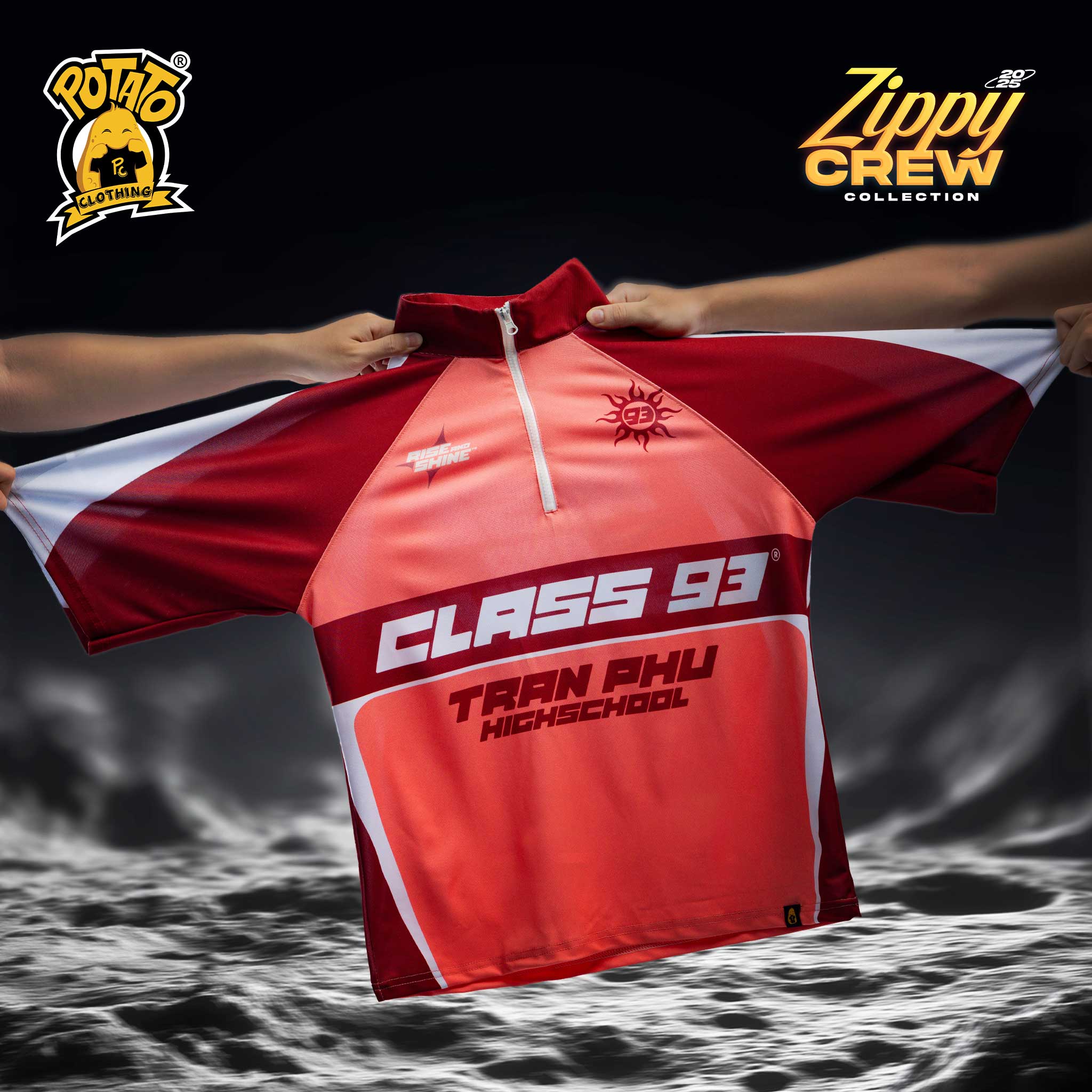 Áo lớp polo Zippy Crew Class 93 - Hồng