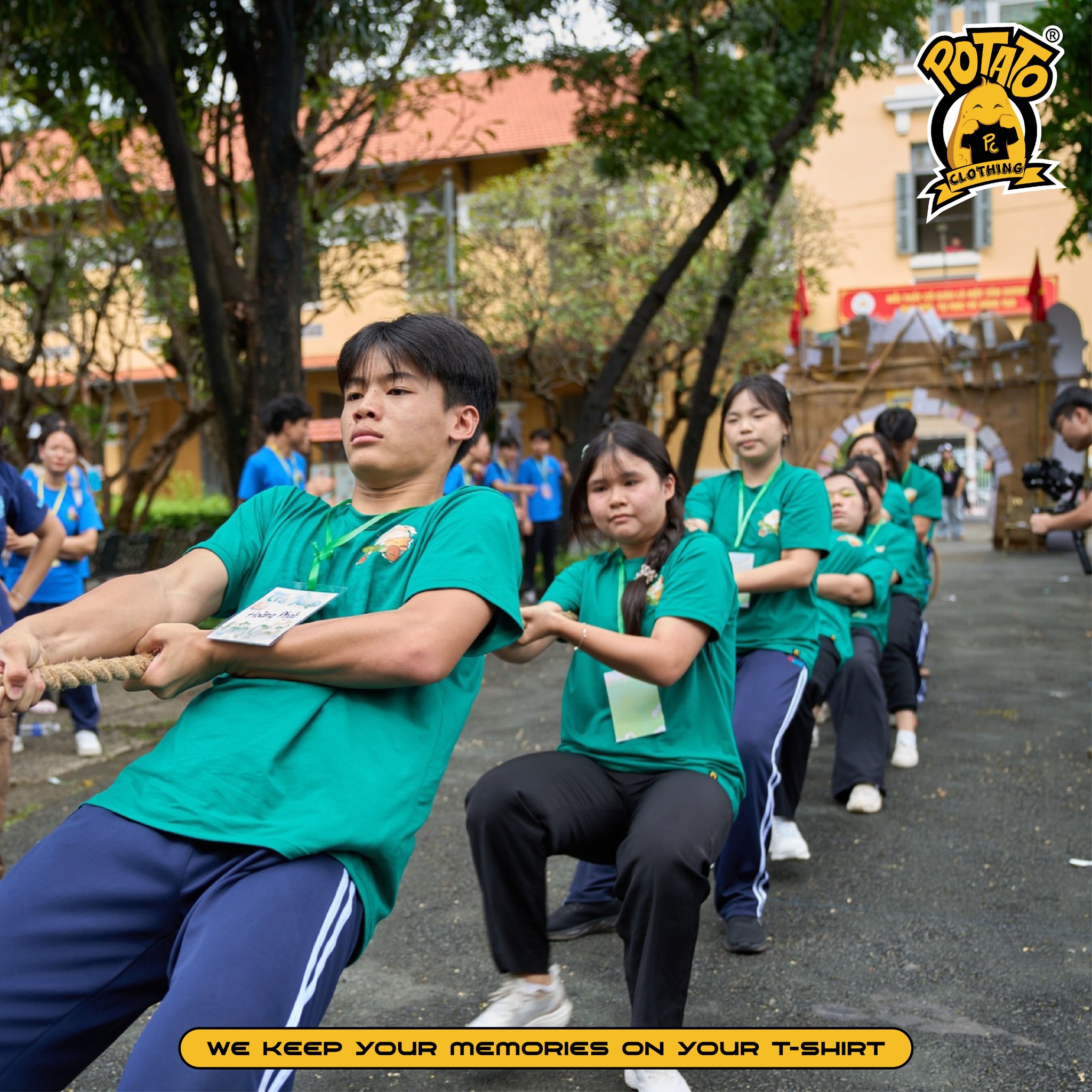 Áo nhóm Trại Tre Xanh Lanh Chanh