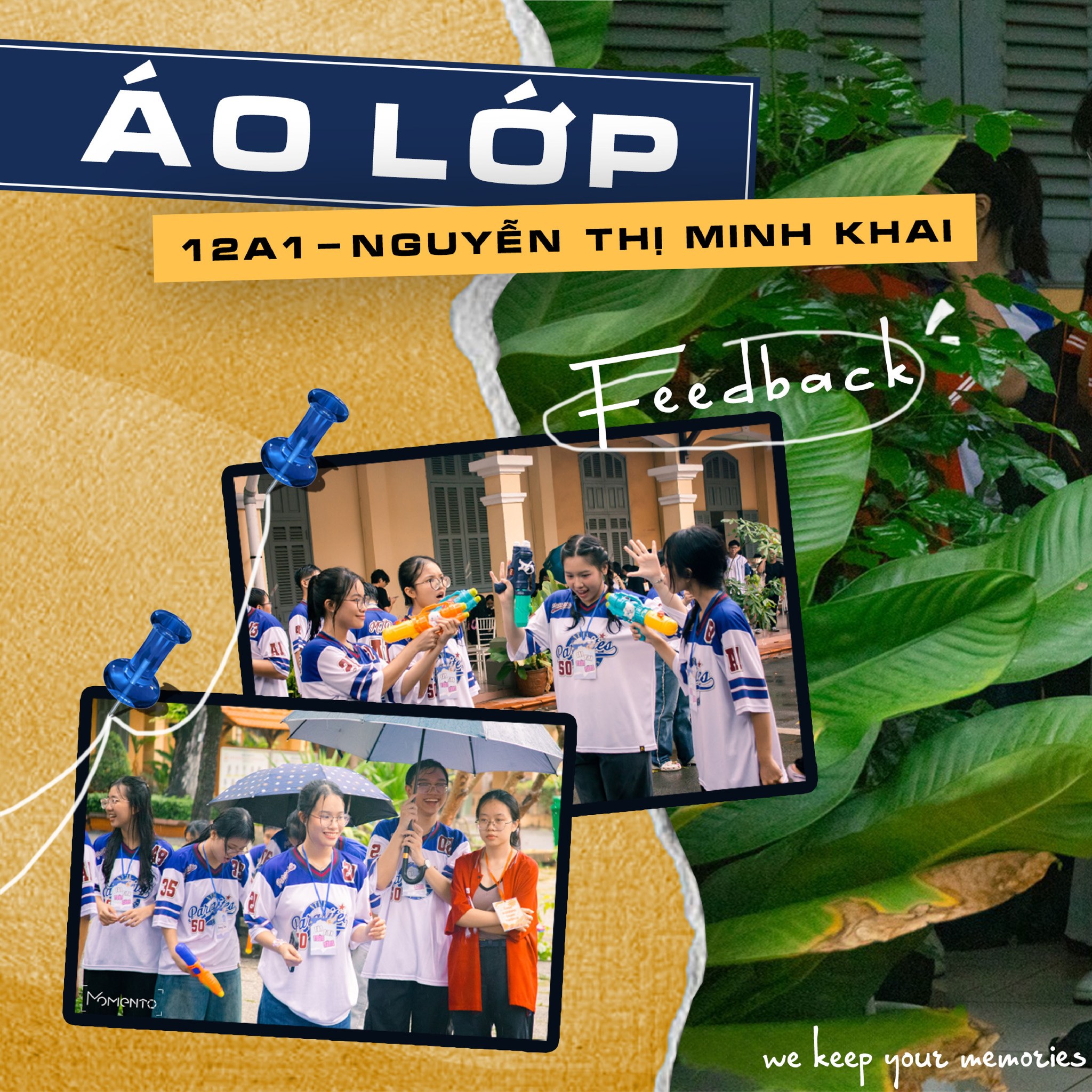 ÁO LỚP BÓNG BẦU DỤC 12A1 NGUYỄN THỊ MINH KHAI