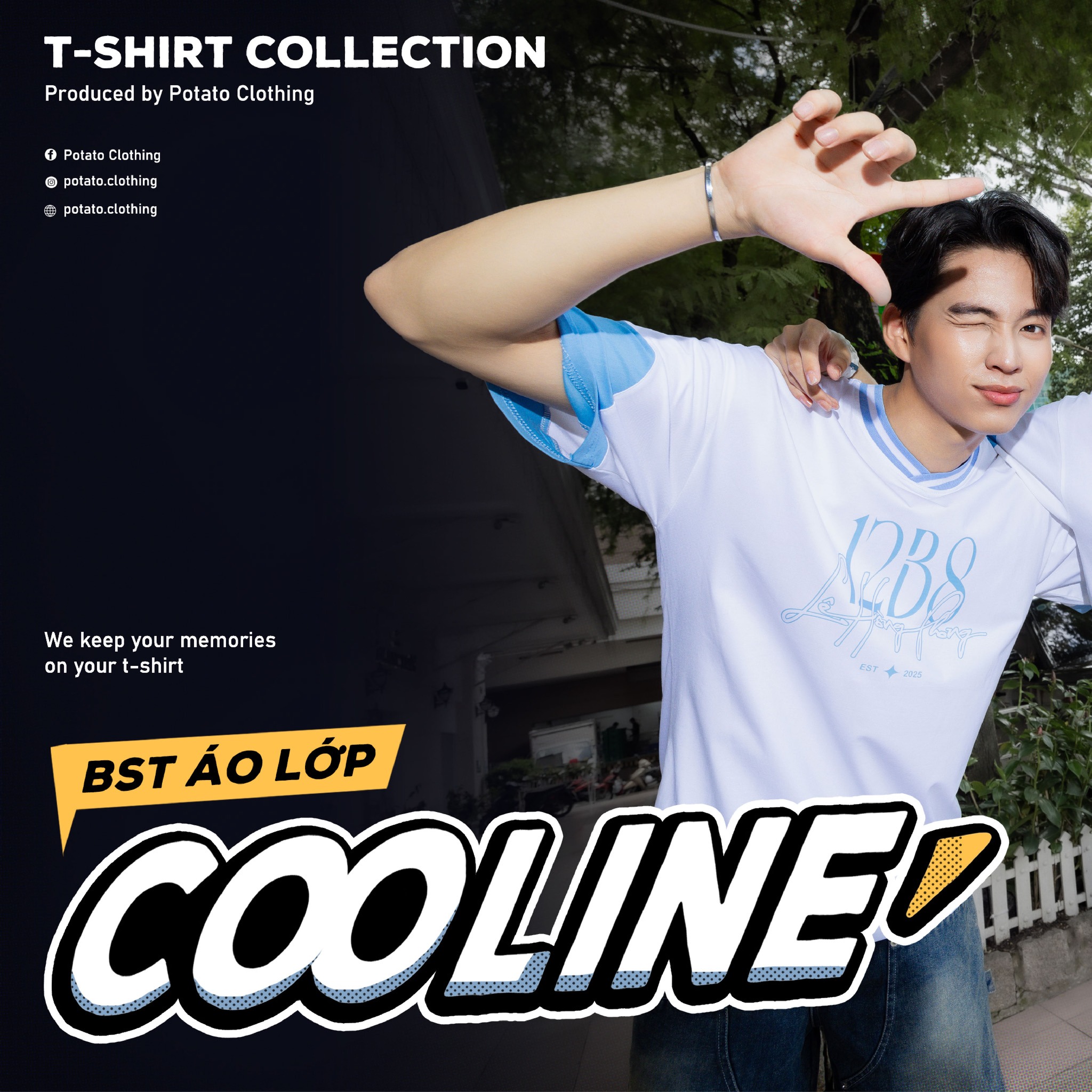 BST ÁO LỚP COOLINE TRẮNG