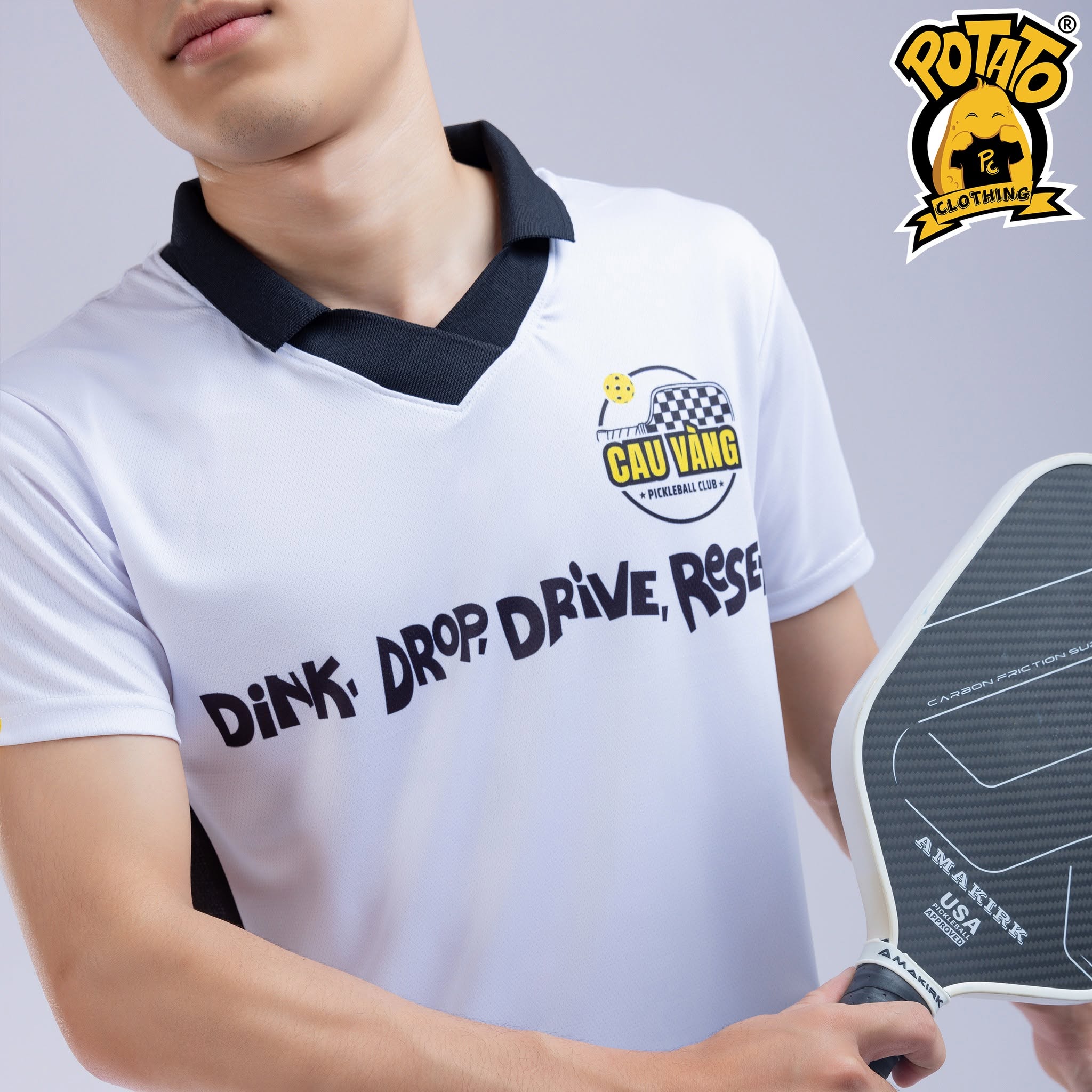 Đồng phục polo Pickleball Cậu Vàng Pickleball Club