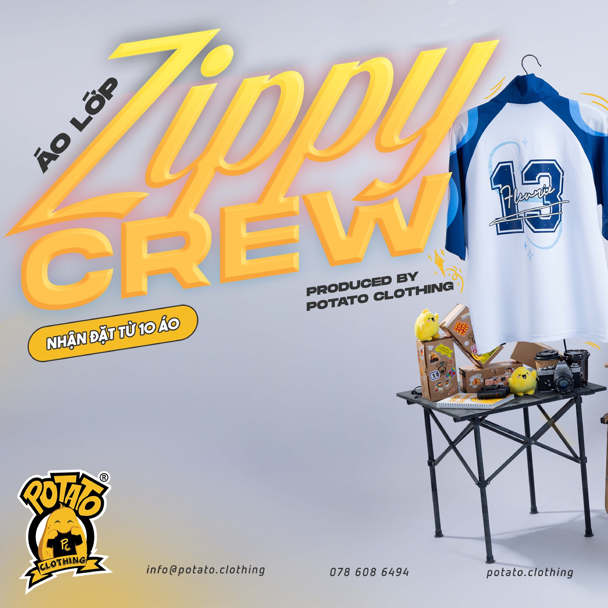 ÁO LỚP POLO ZIPPY CREW 11B05 - LÝ THƯỜNG KIỆT