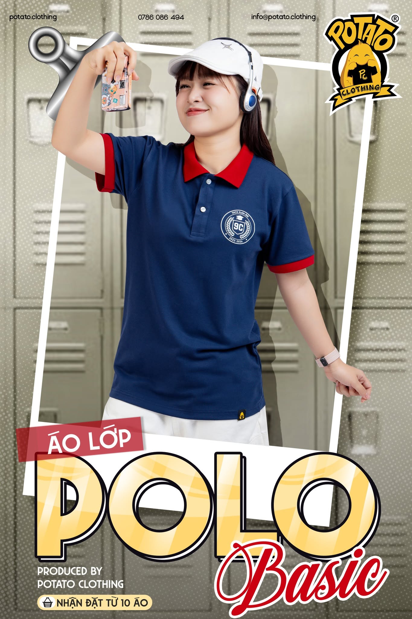 Áo lớp polo 9C - Xuân Bái
