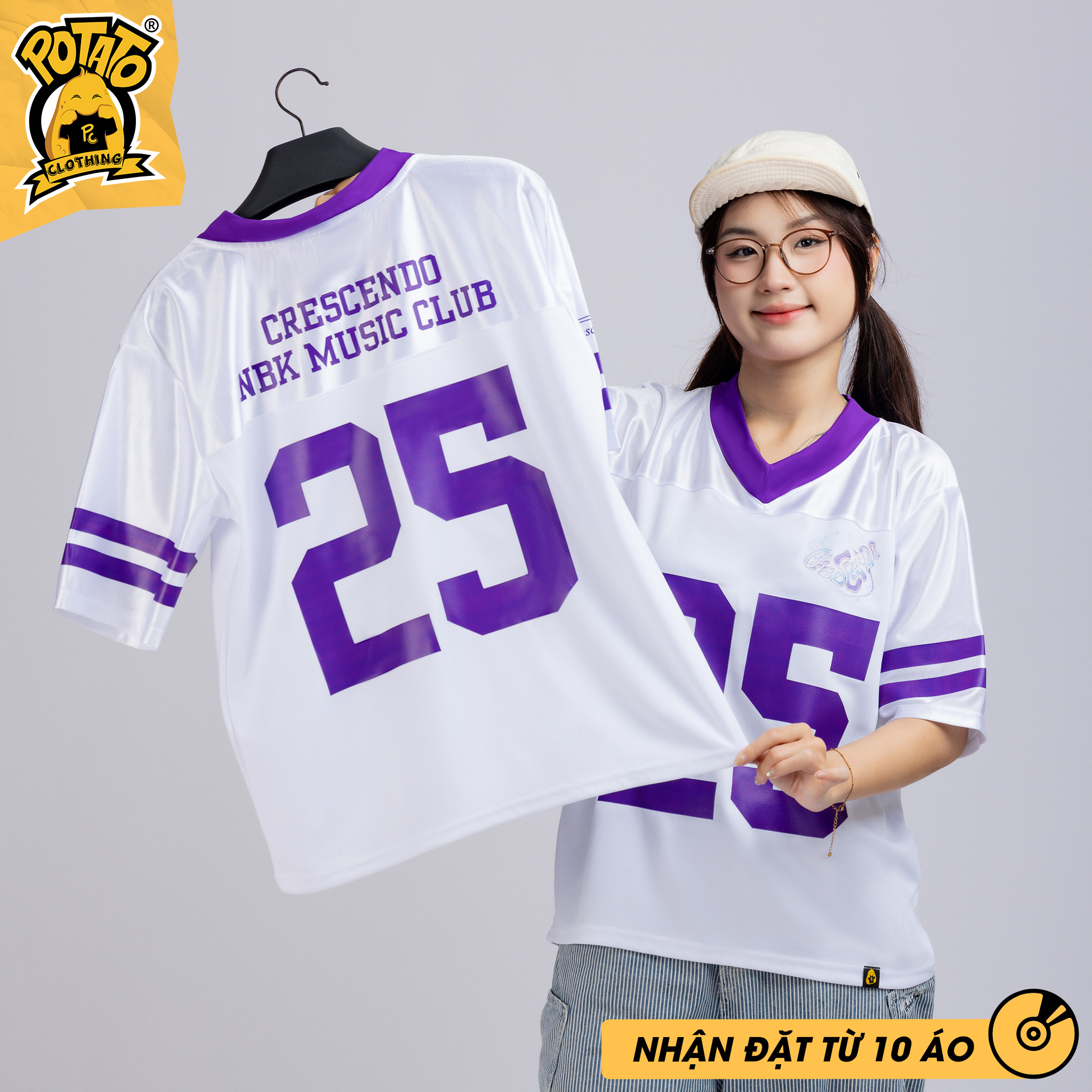 ÁO LỚP BÓNG BẦU DỤC CLB ÂM NHẠC CRESCENDO