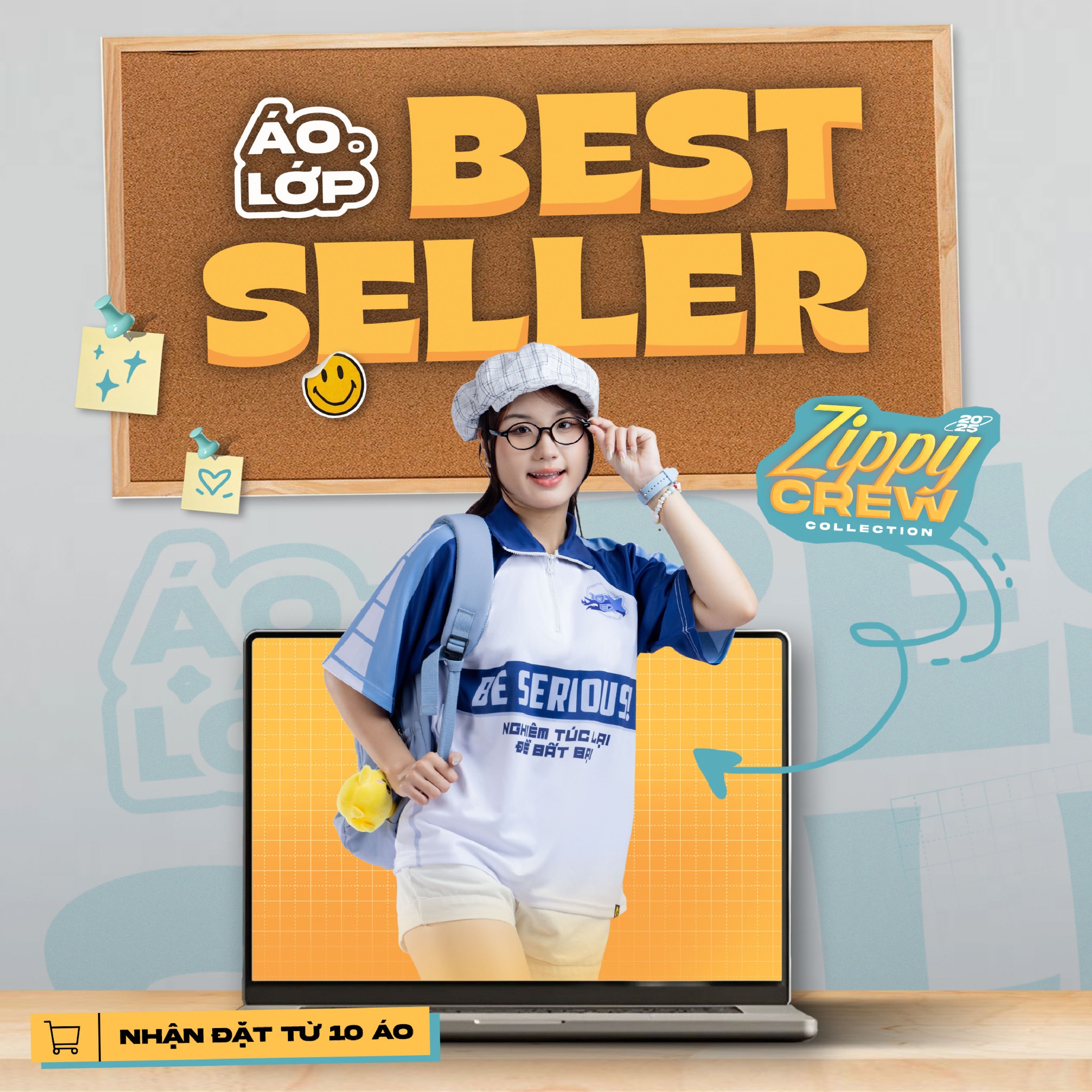 ÁO LỚP POLO ZIPPY CREW 10E2 - LÊ THÁNH TÔNG