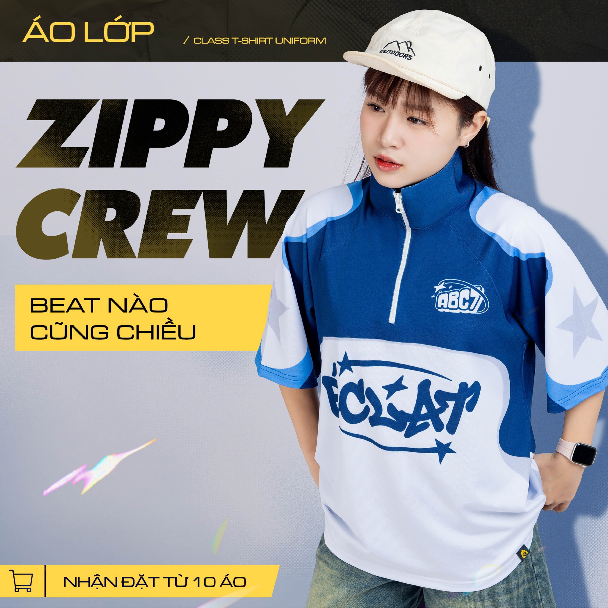 ÁO LỚP POLO ZIPPY CREW 11B7 - TÂY THẠNH