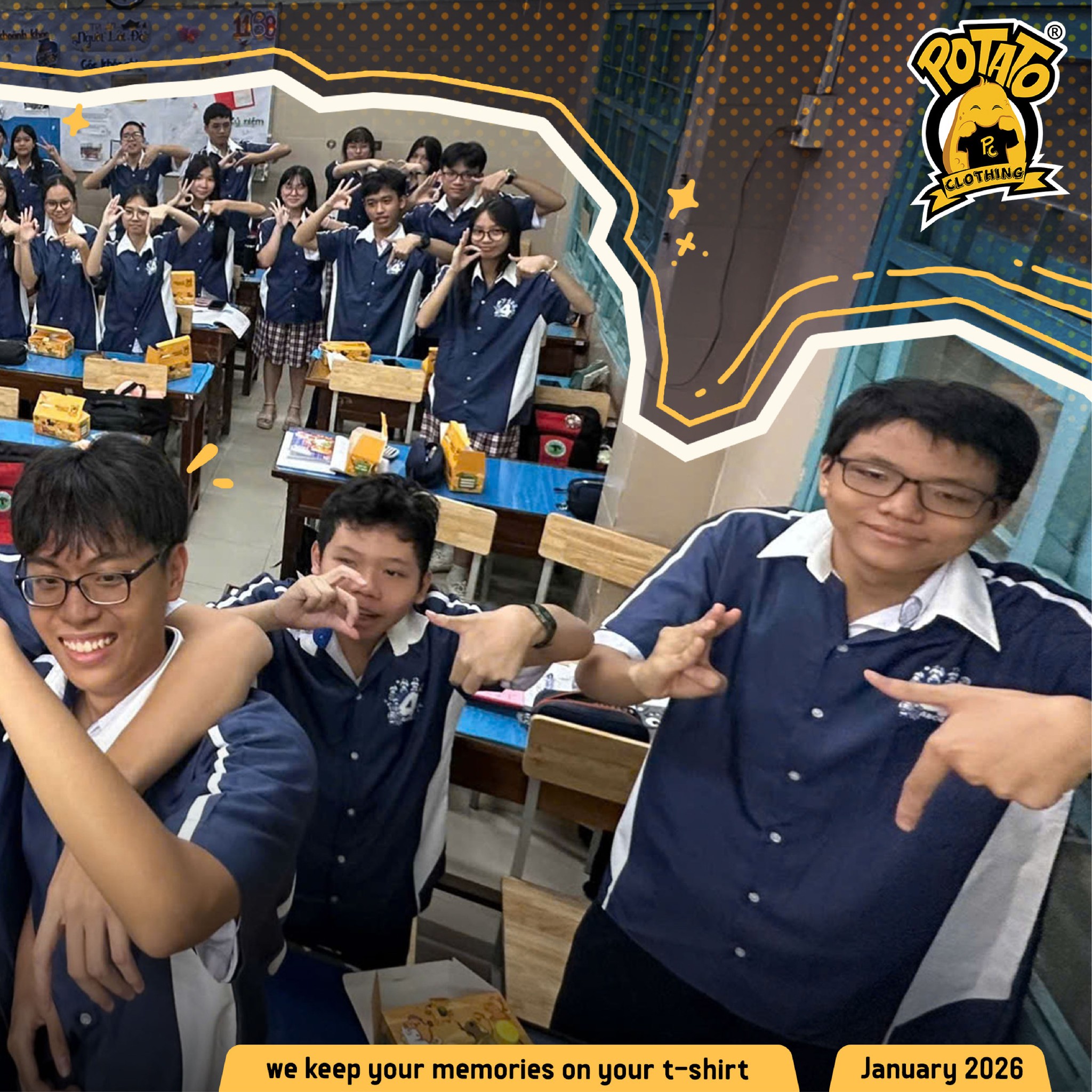 ÁO LỚP SƠ MI 10C04 - TRẦN PHÚ