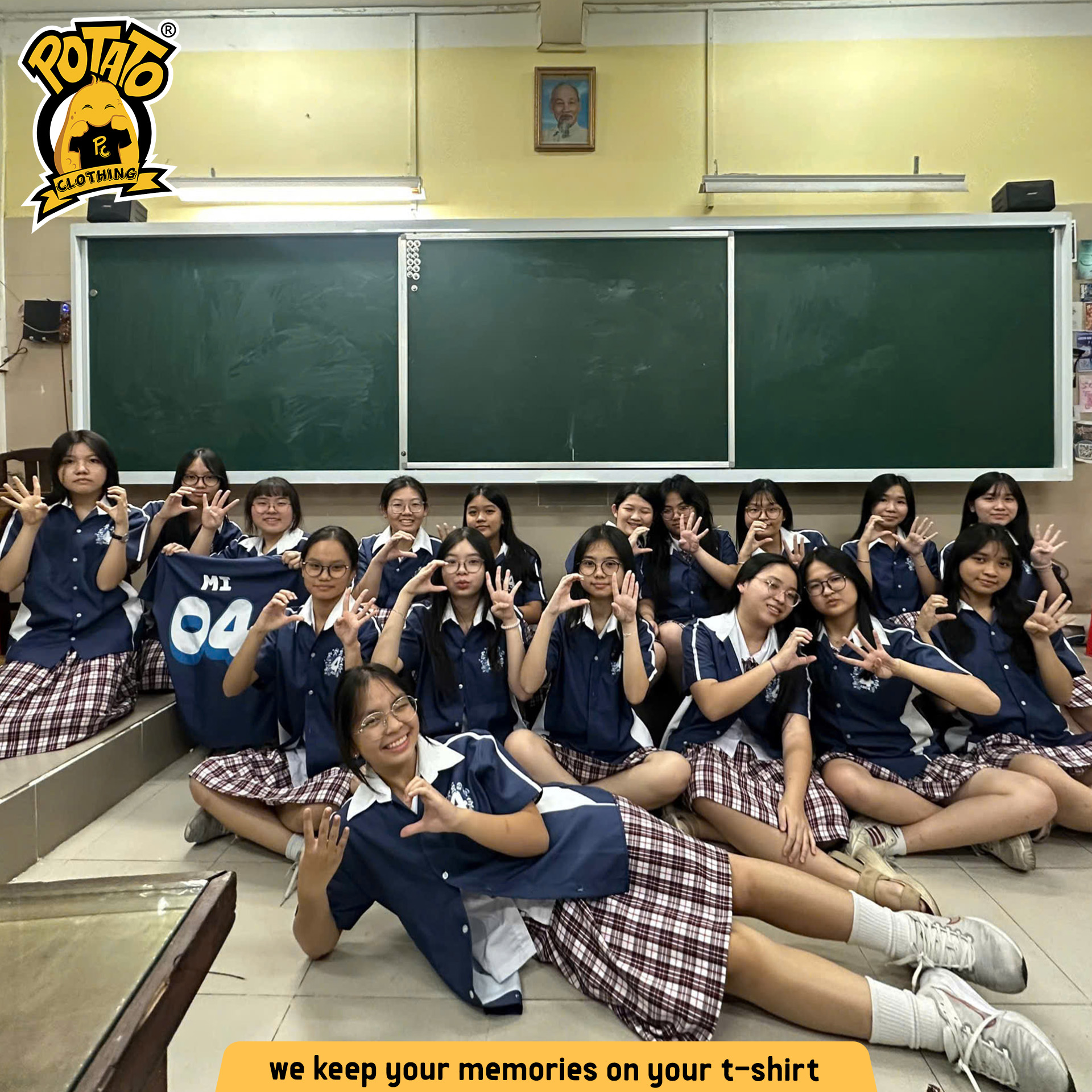 ÁO LỚP SƠ MI 10C04 - TRẦN PHÚ