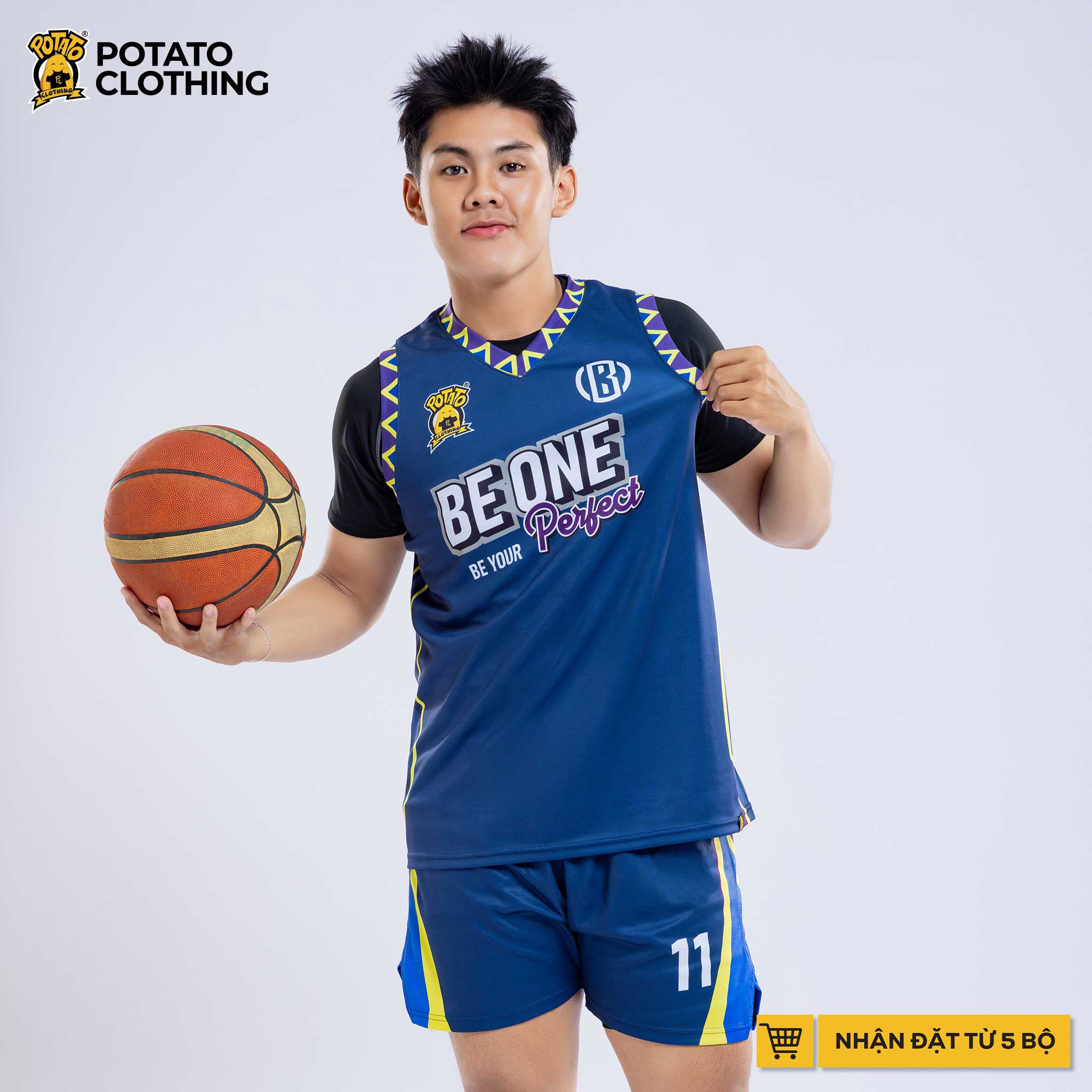 BST BÓNG RỔ ÉP NHIỆT XANH DƯƠNG