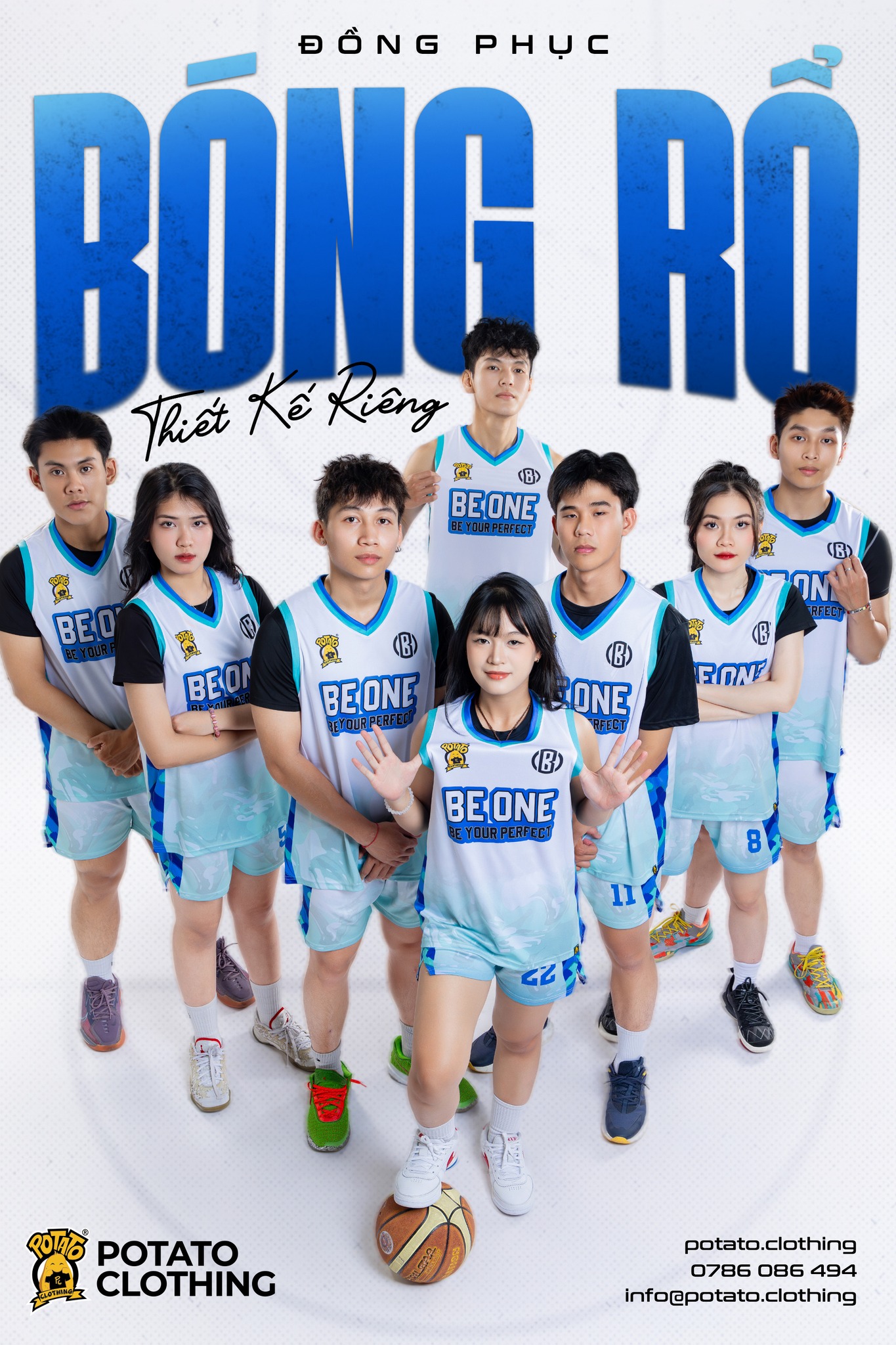 BST BÓNG RỔ ÉP NHIỆT TRẮNG