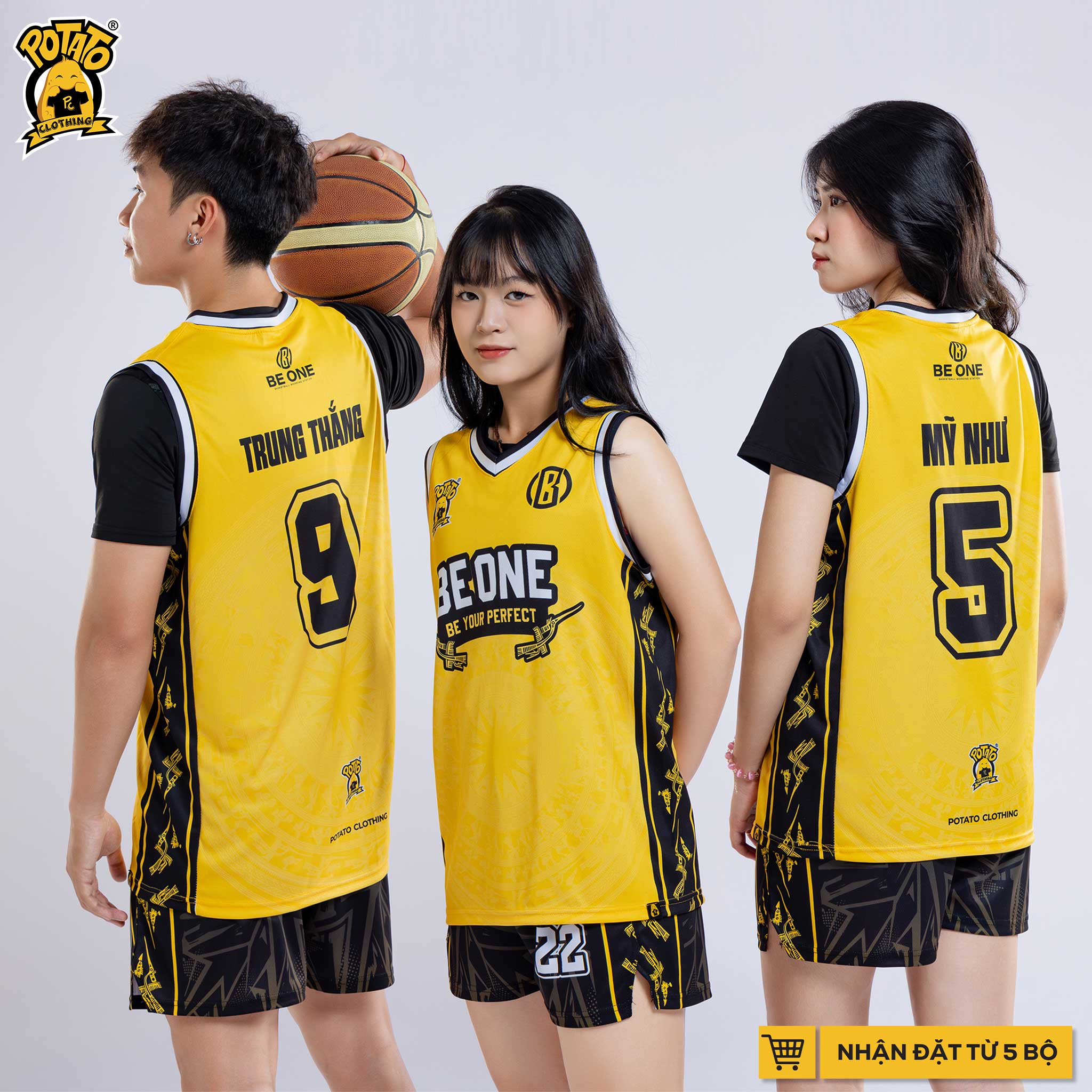 BST BÓNG RỔ ÉP NHIỆT VÀNG