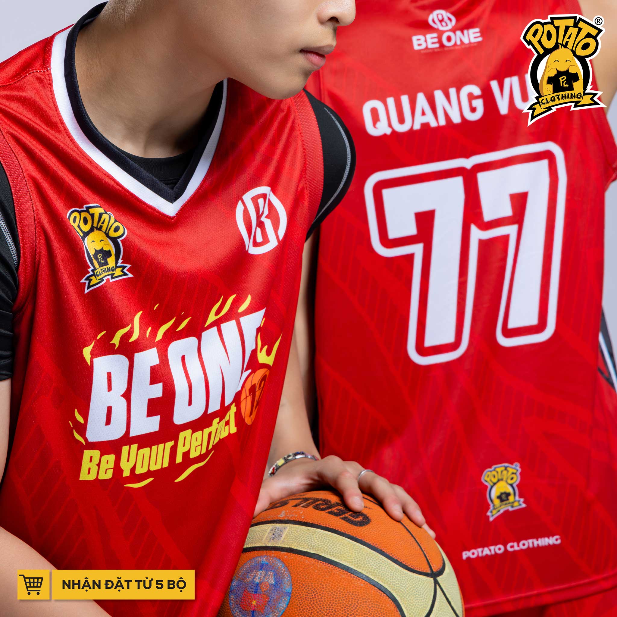 BST BÓNG RỔ ÉP NHIỆT ĐỎ