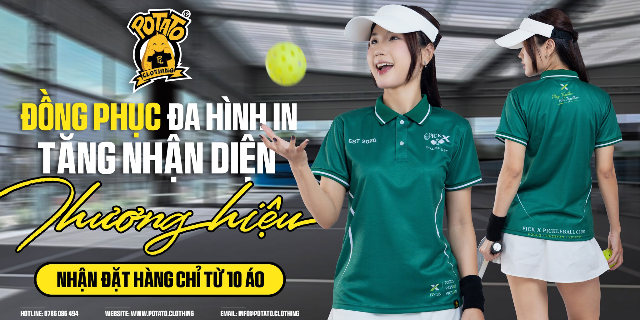 Đồng phục polo PickX Pickleball