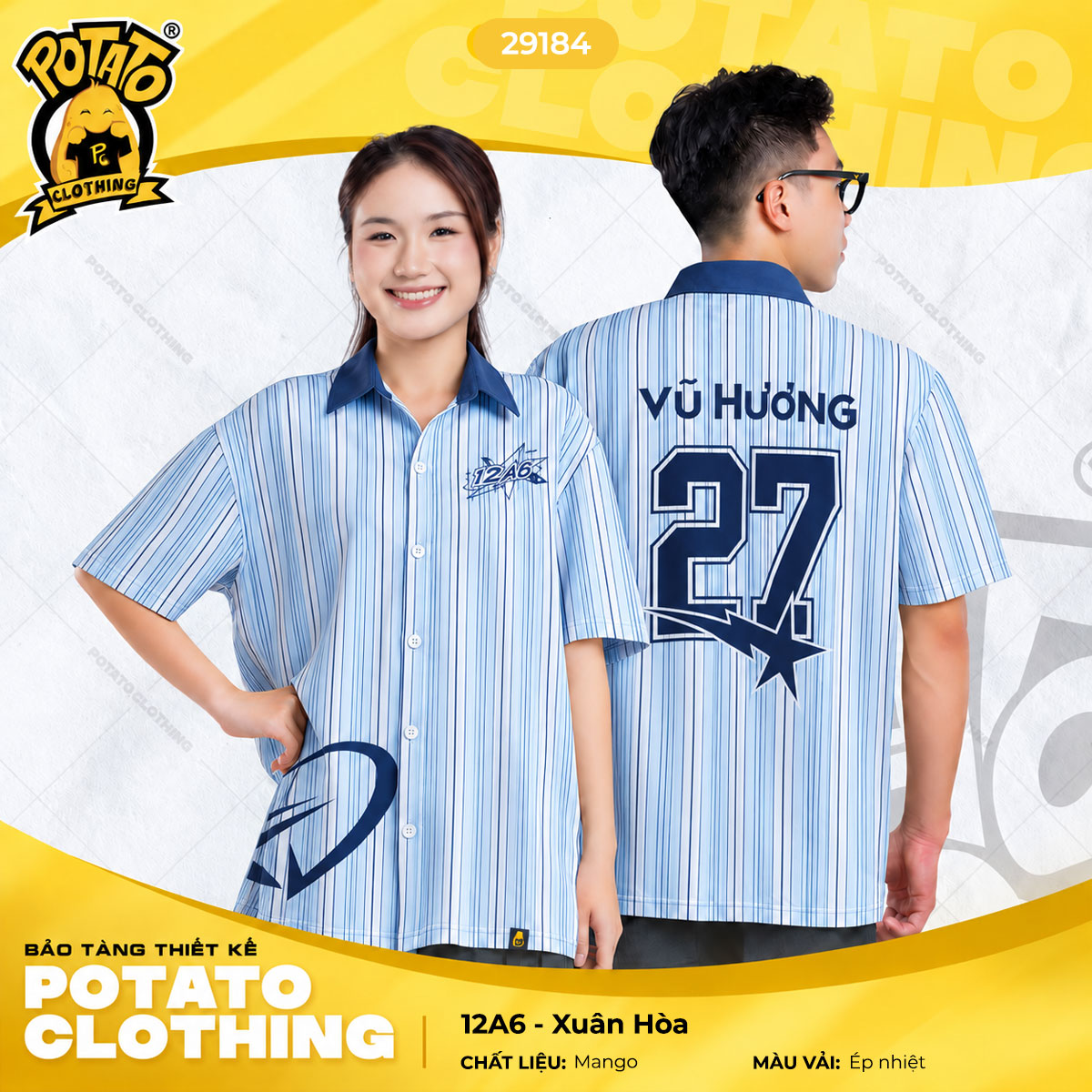 Áo lớp sơ mi 12A6 - Xuân Hòa