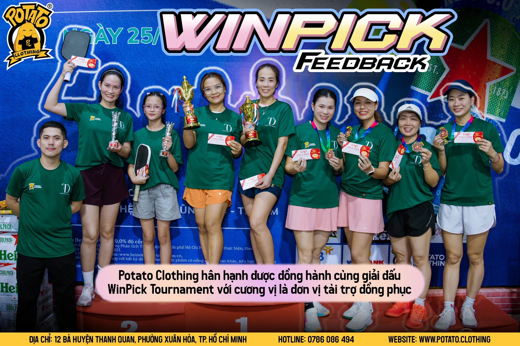 Đồng phục áo thun Winpick Pickleball
