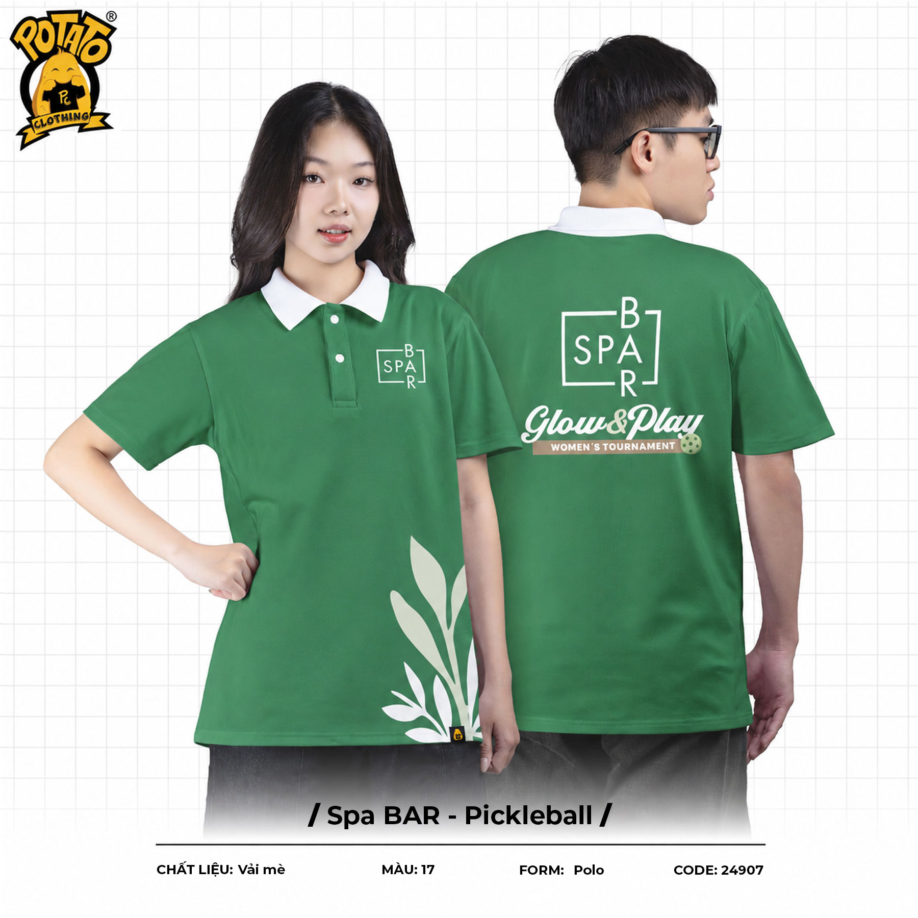 Đồng phục polo Spa BAR - Pickleball