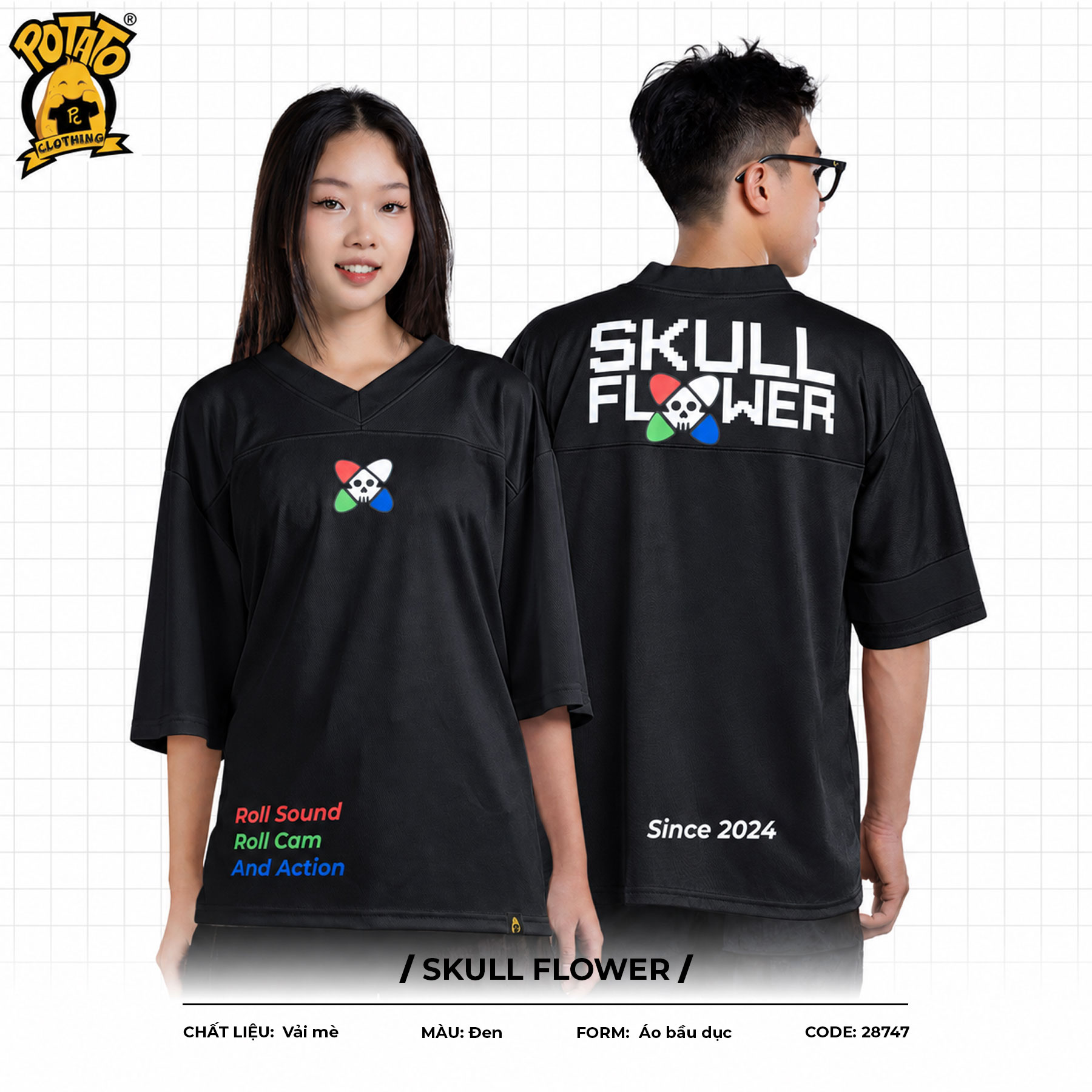Đồng phục bóng bầu dục Skull Flower