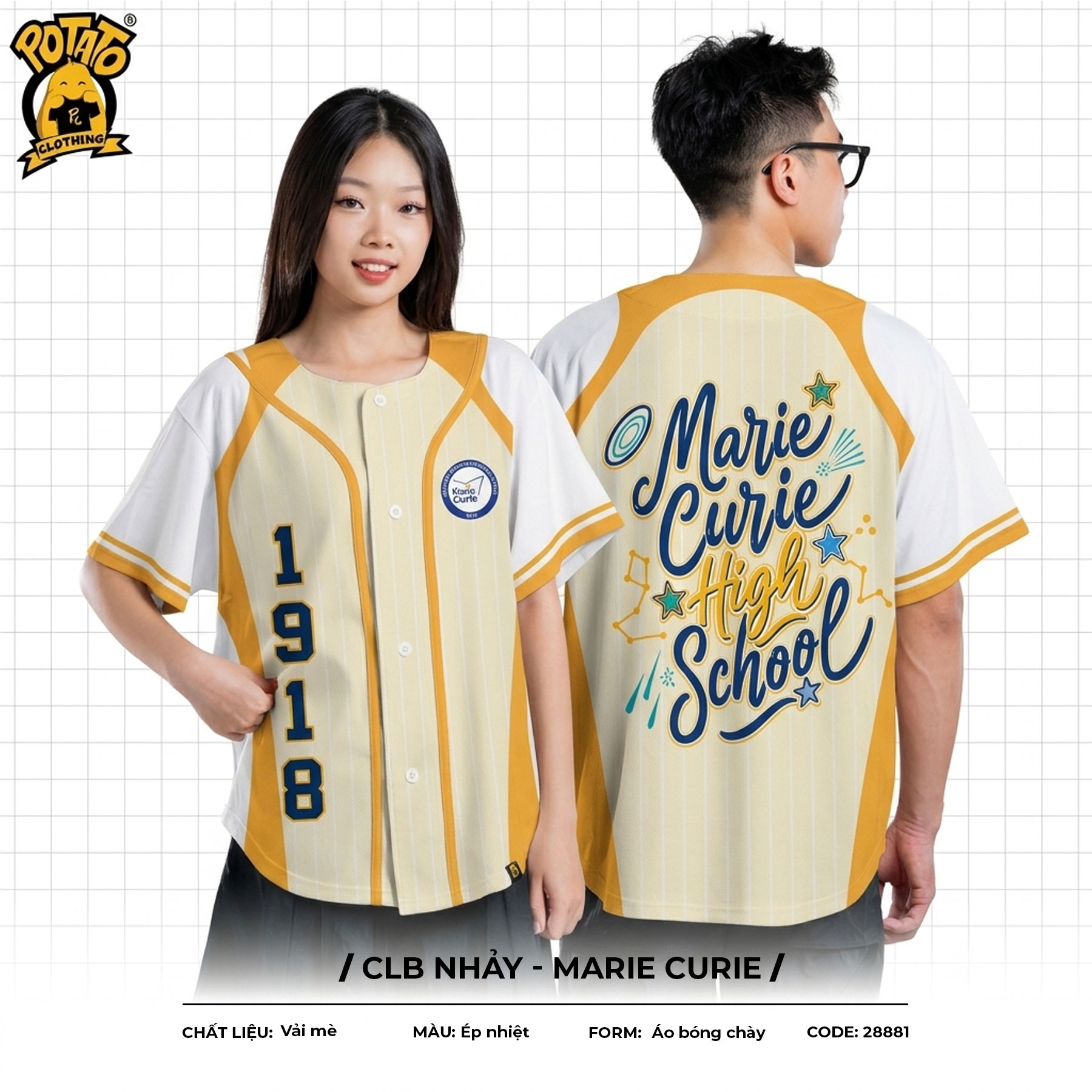 Đồng phục bóng chày CLB Nhảy - Marie Curie