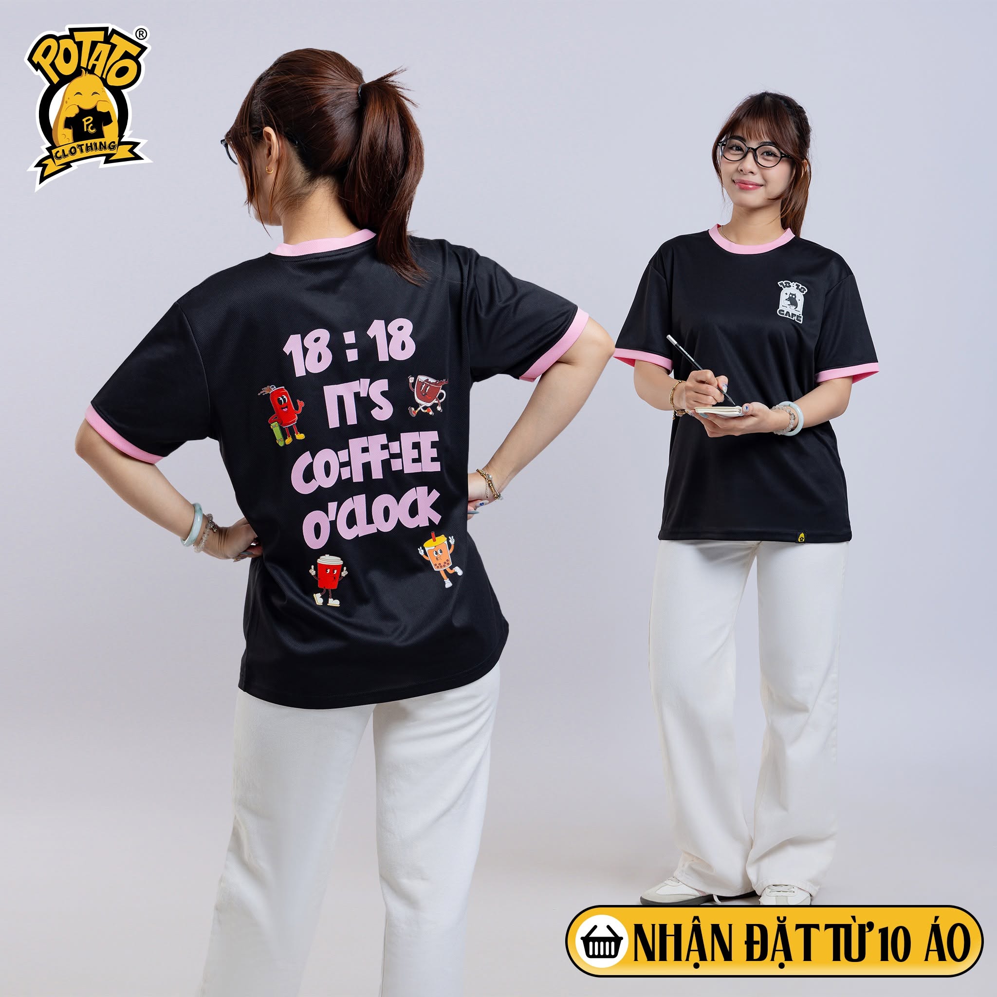 Đồng phục áo thun 18:18 CAFÉ