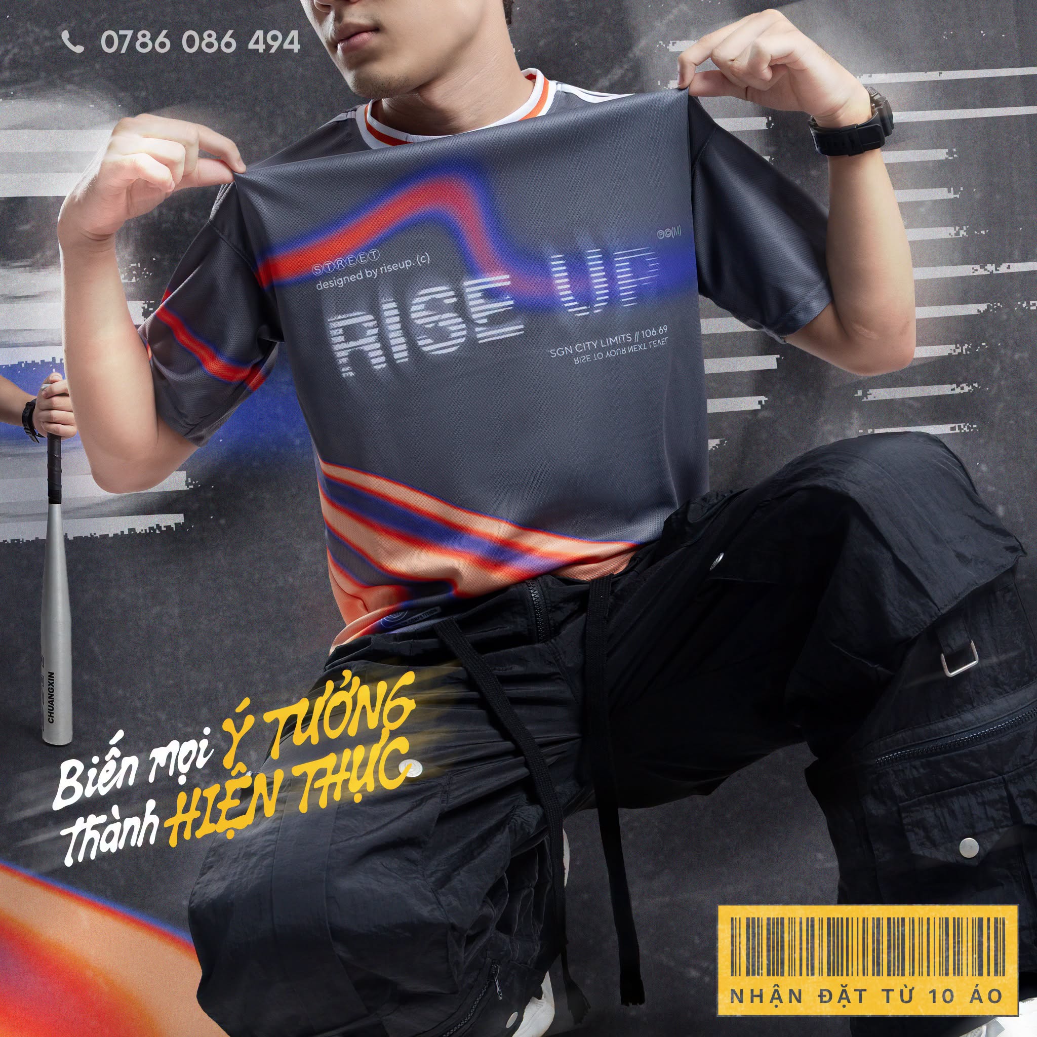Đồng phục áo thun RISE UP