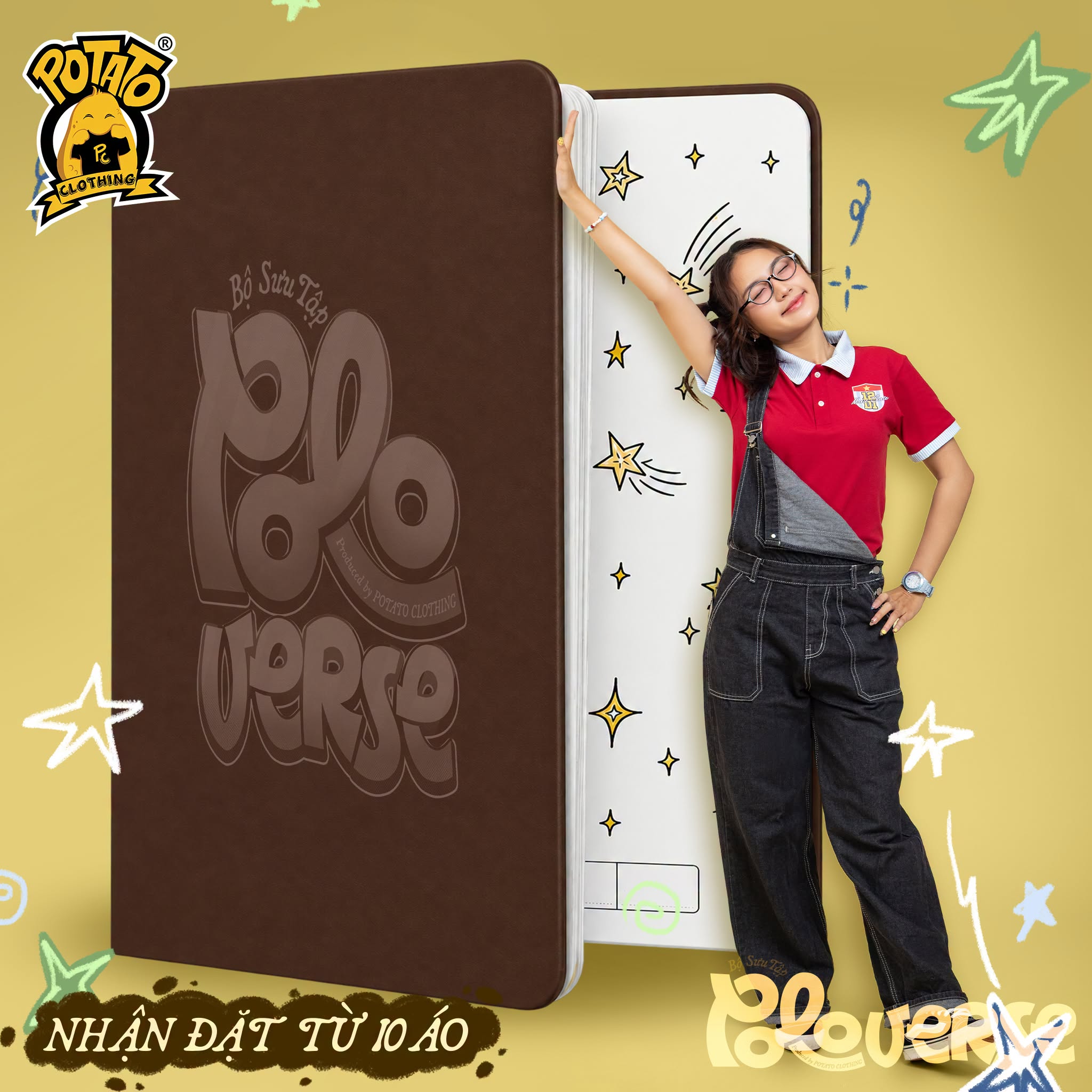 BST Áo lớp Poloverse đỏ đô