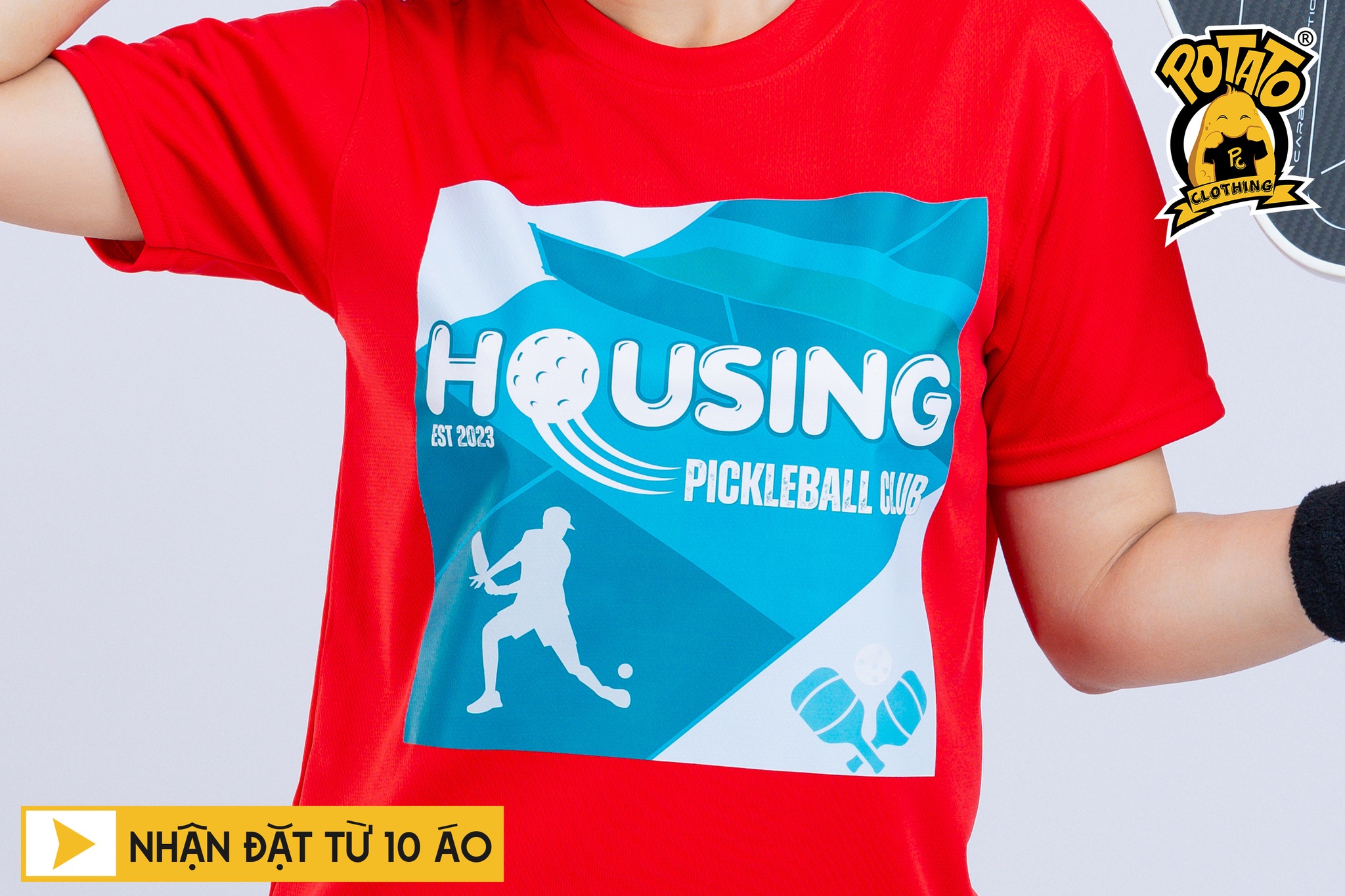 Đồng Phục Pickleball Housing Pickleball Club - Đỏ