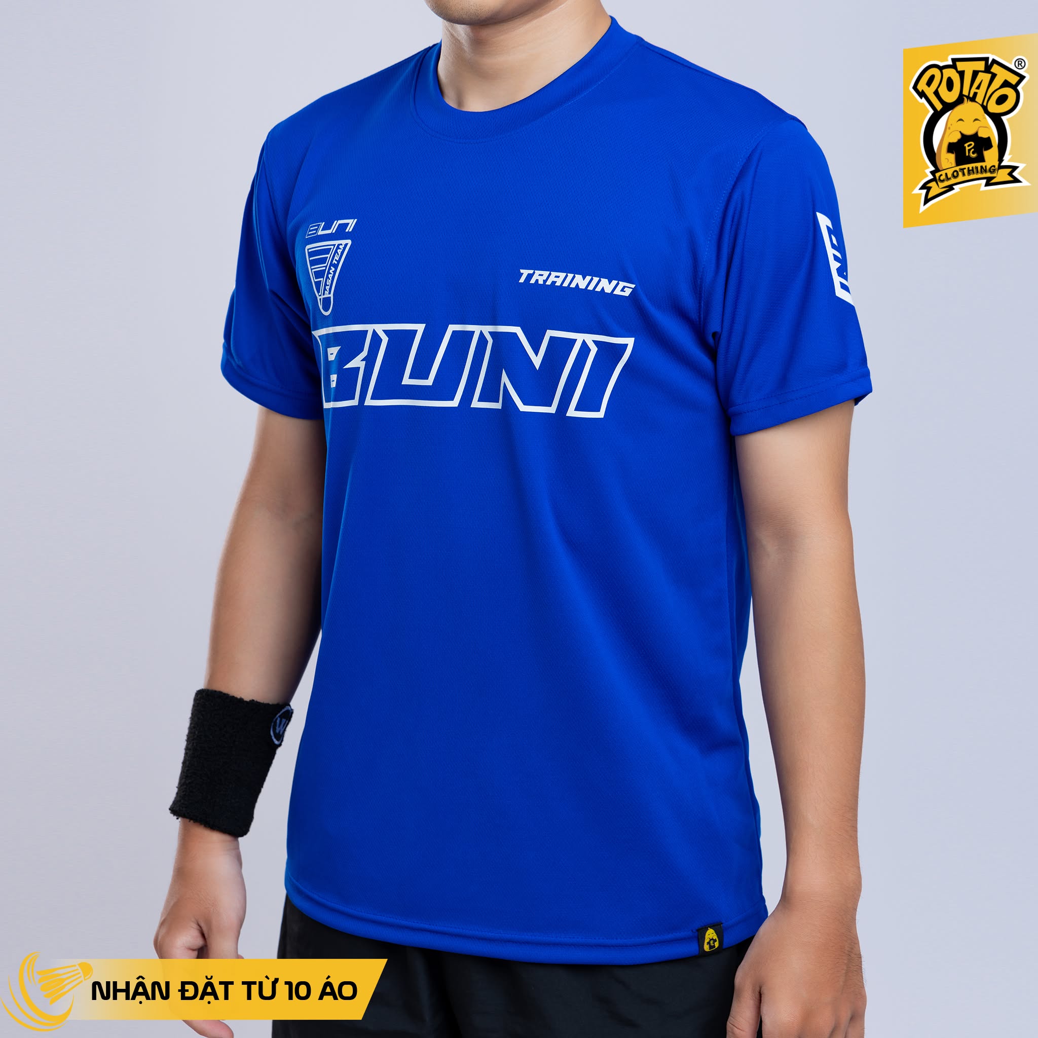 Đồng phục áo thun BUNI Badminton Xanh