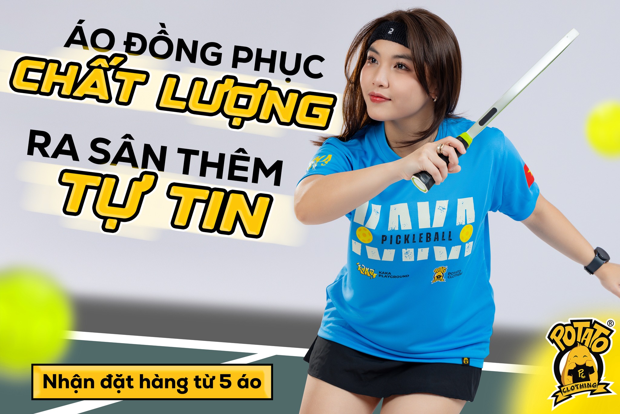 Đồng Phục KAKA Pickleball Xanh Dương