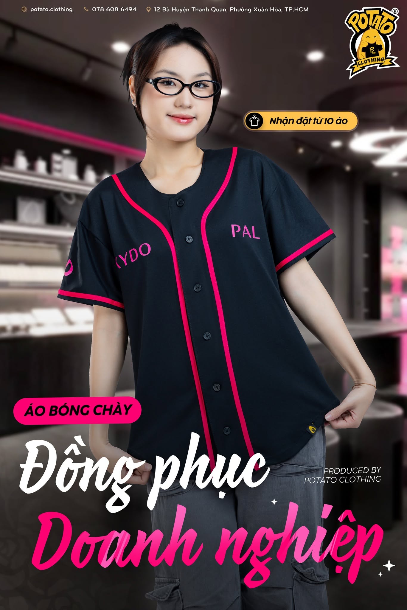 Đồng phục bóng chày Shop trang sức KYDOPAL