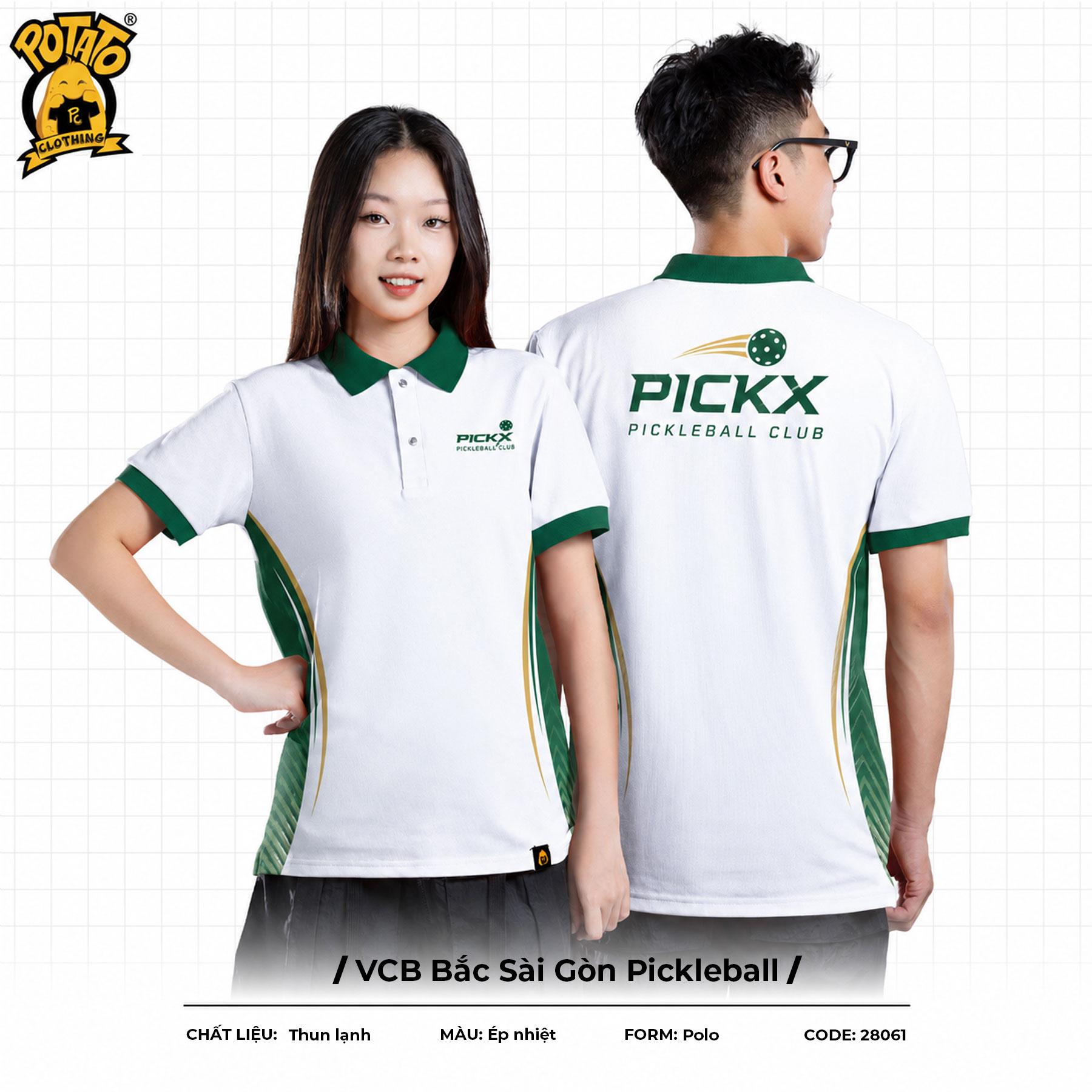 Đồng phục polo VCB Bắc Sài Gòn Pickleball