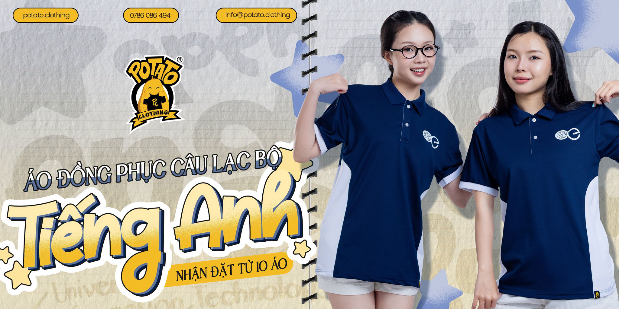 Đồng phục polo CLB Open English