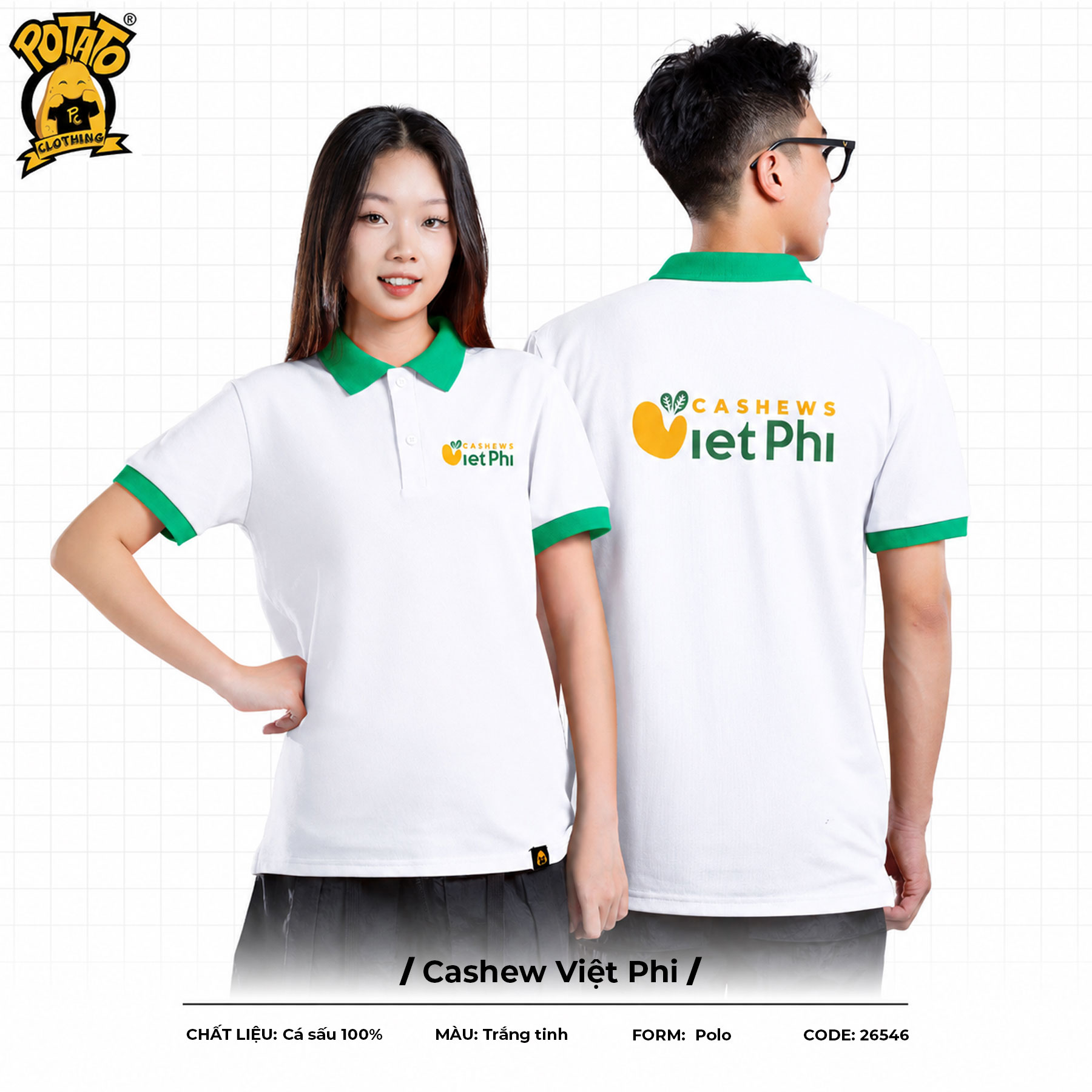 Đồng phục polo Cashew Việt Phi
